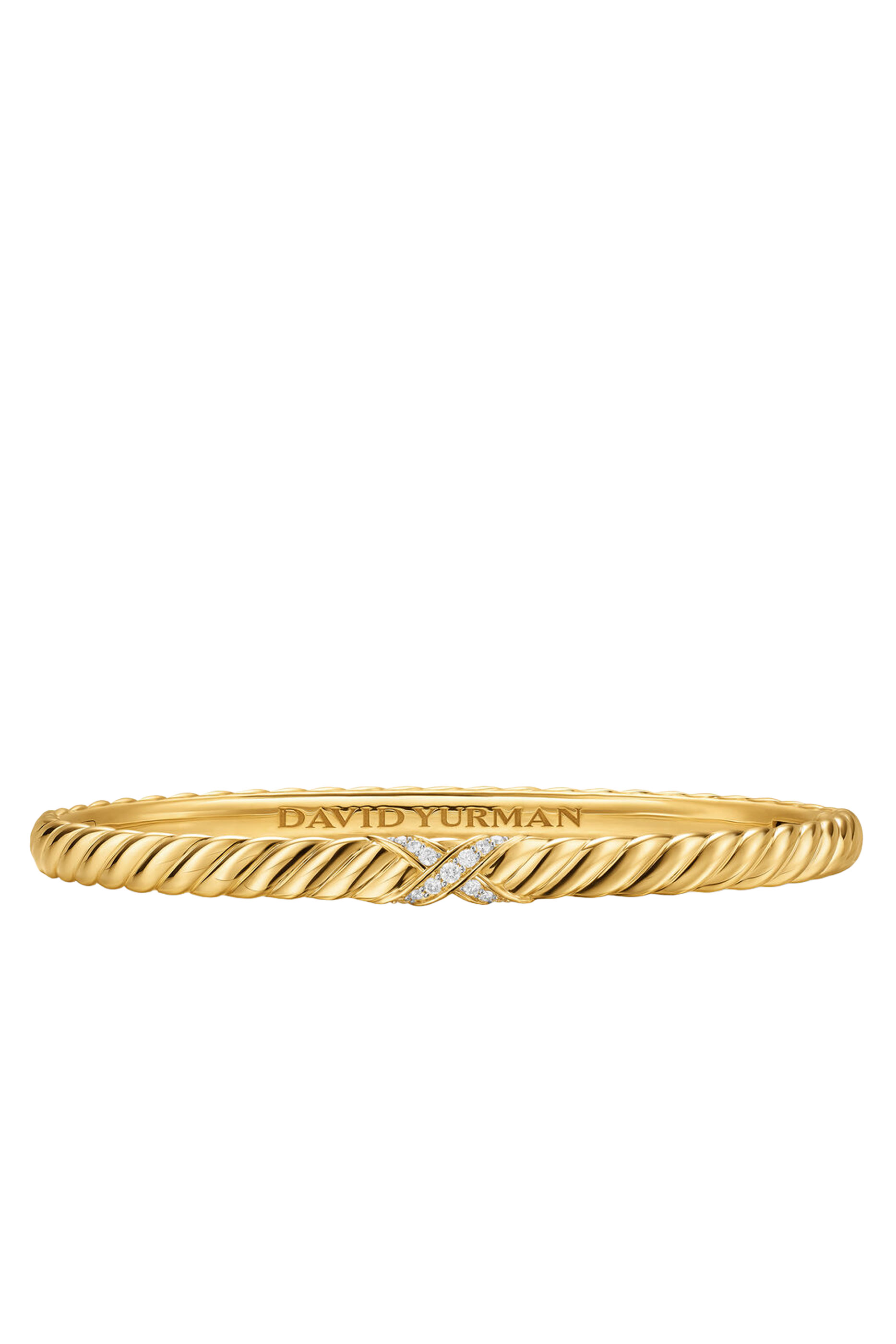 سوار سكلبتد بحلية بتصميم حرف X