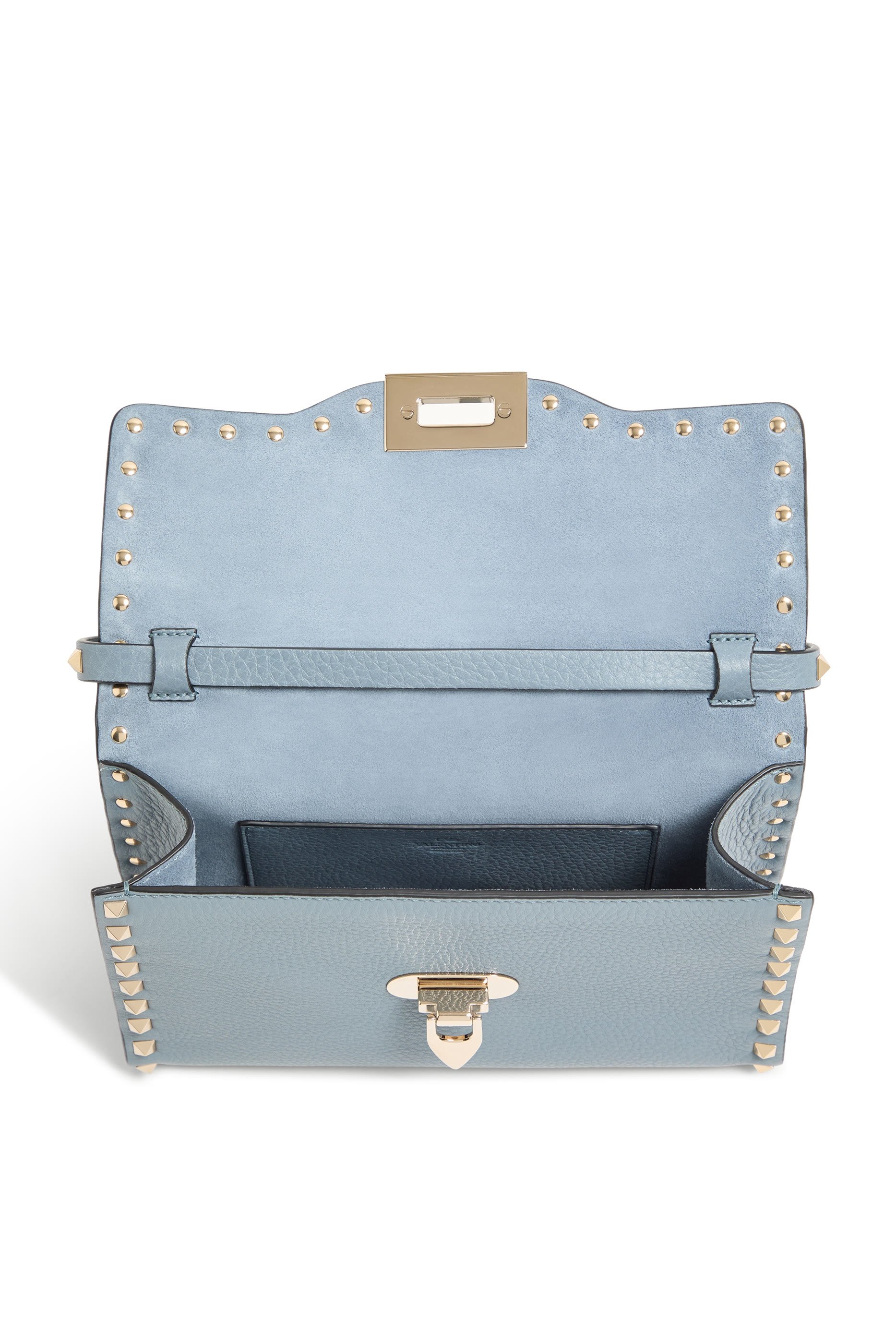 Rockstud Grained Small Shoulder Bag