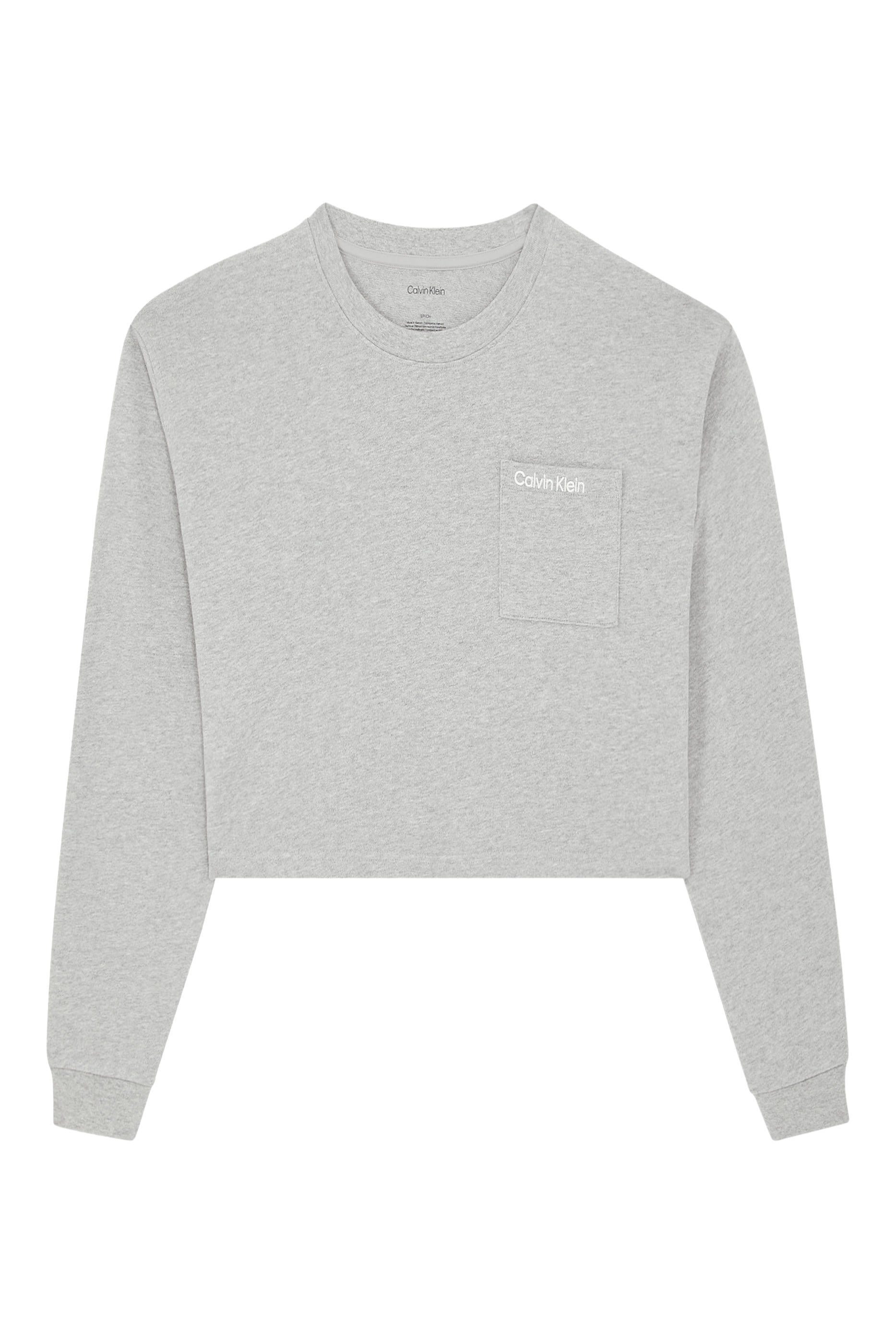 بلوزة قصيرة بشعار الماركة قطن جيرسيه