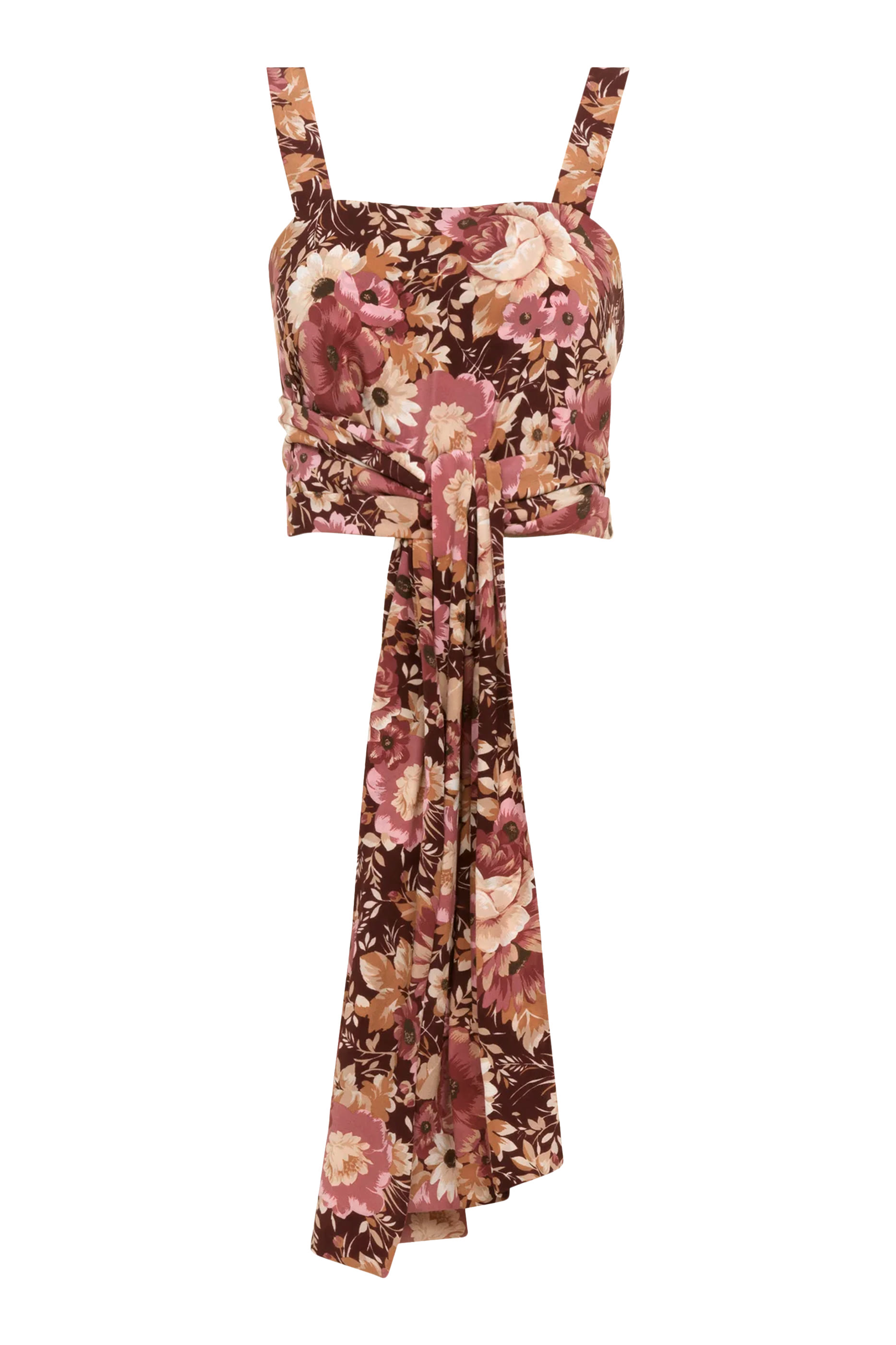 بلوزة قصيرة برباط أمامي