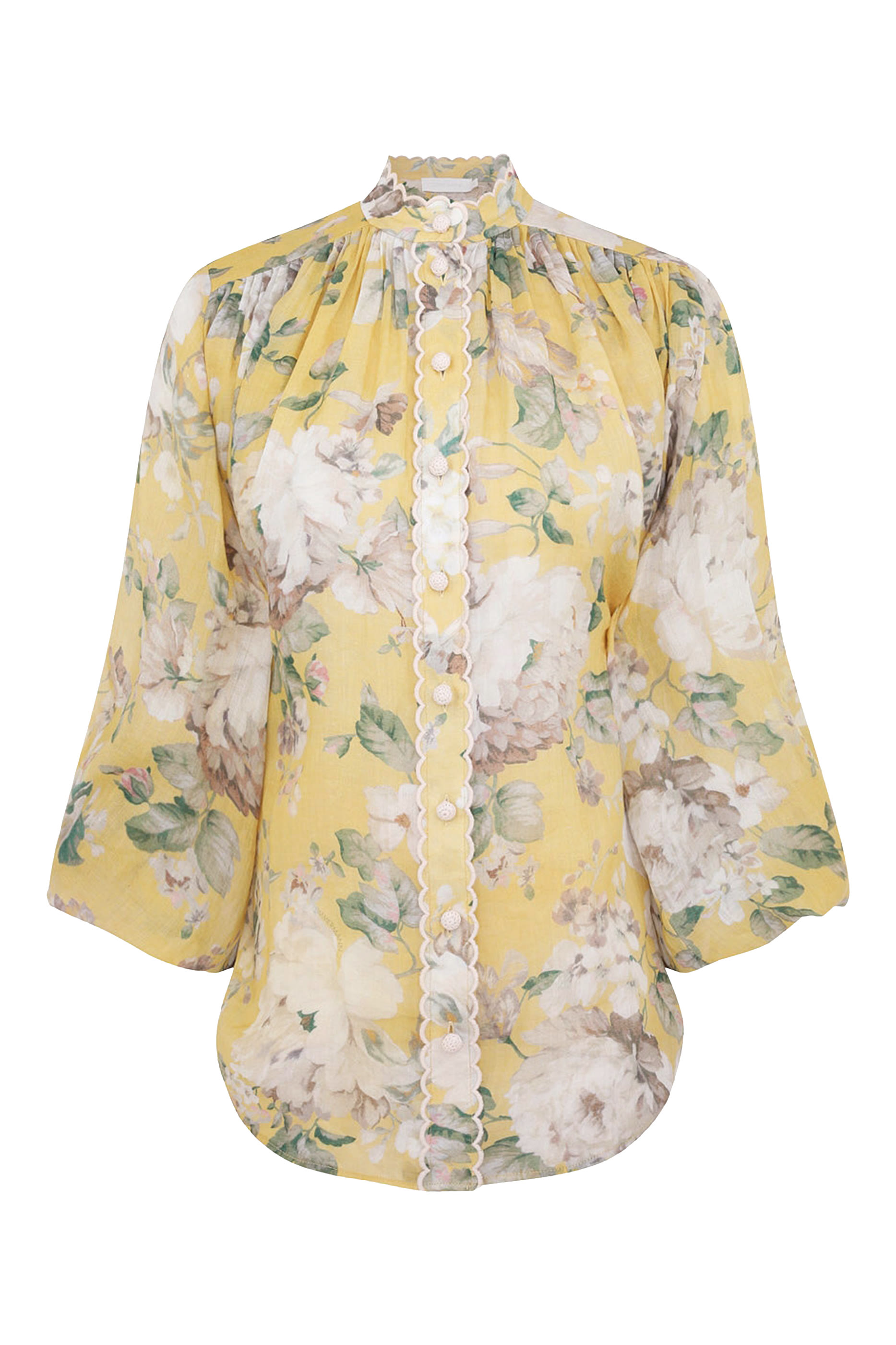 بلوزة أكاسيا بحواف صدفية