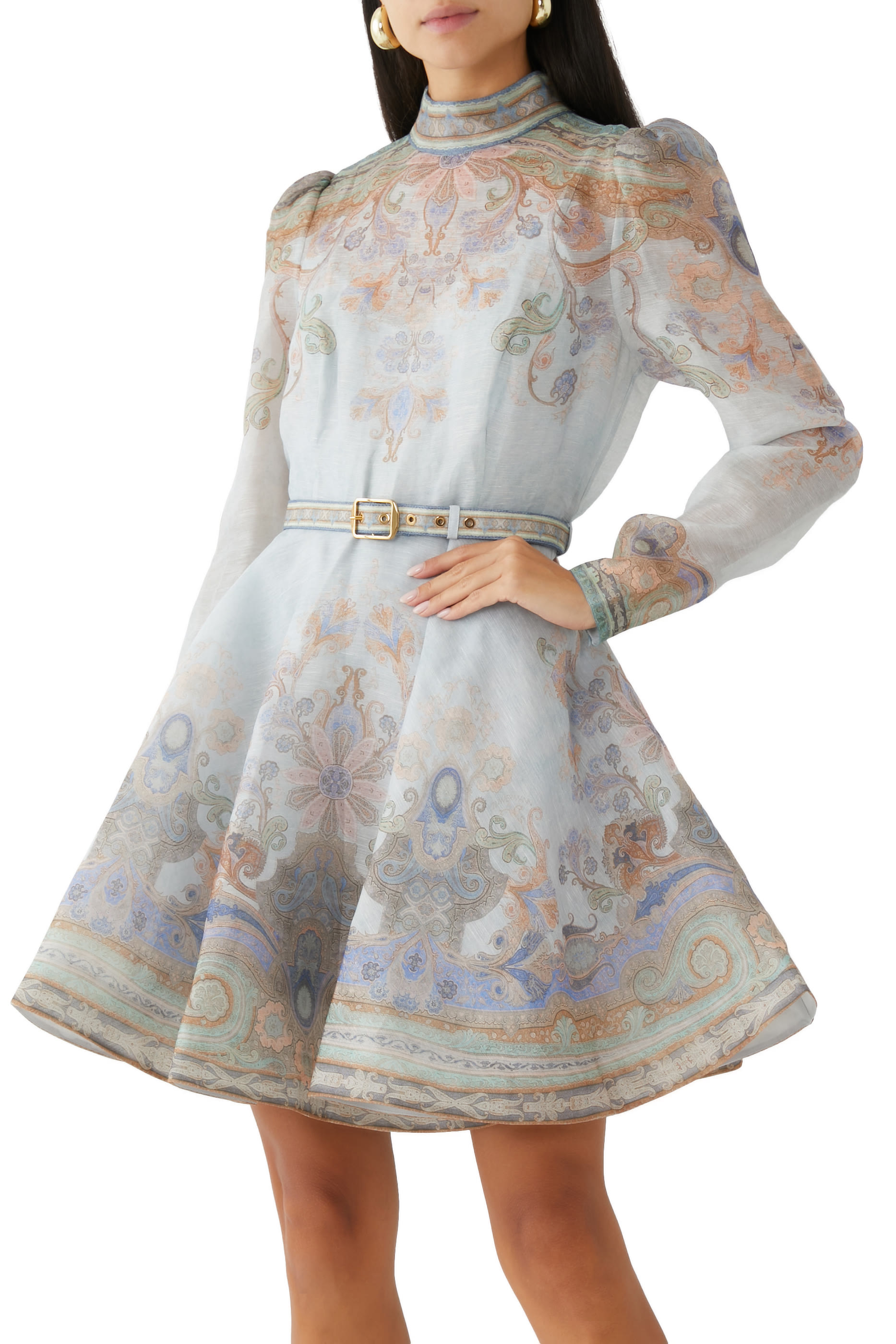 فستان ايدن قصير بحزام