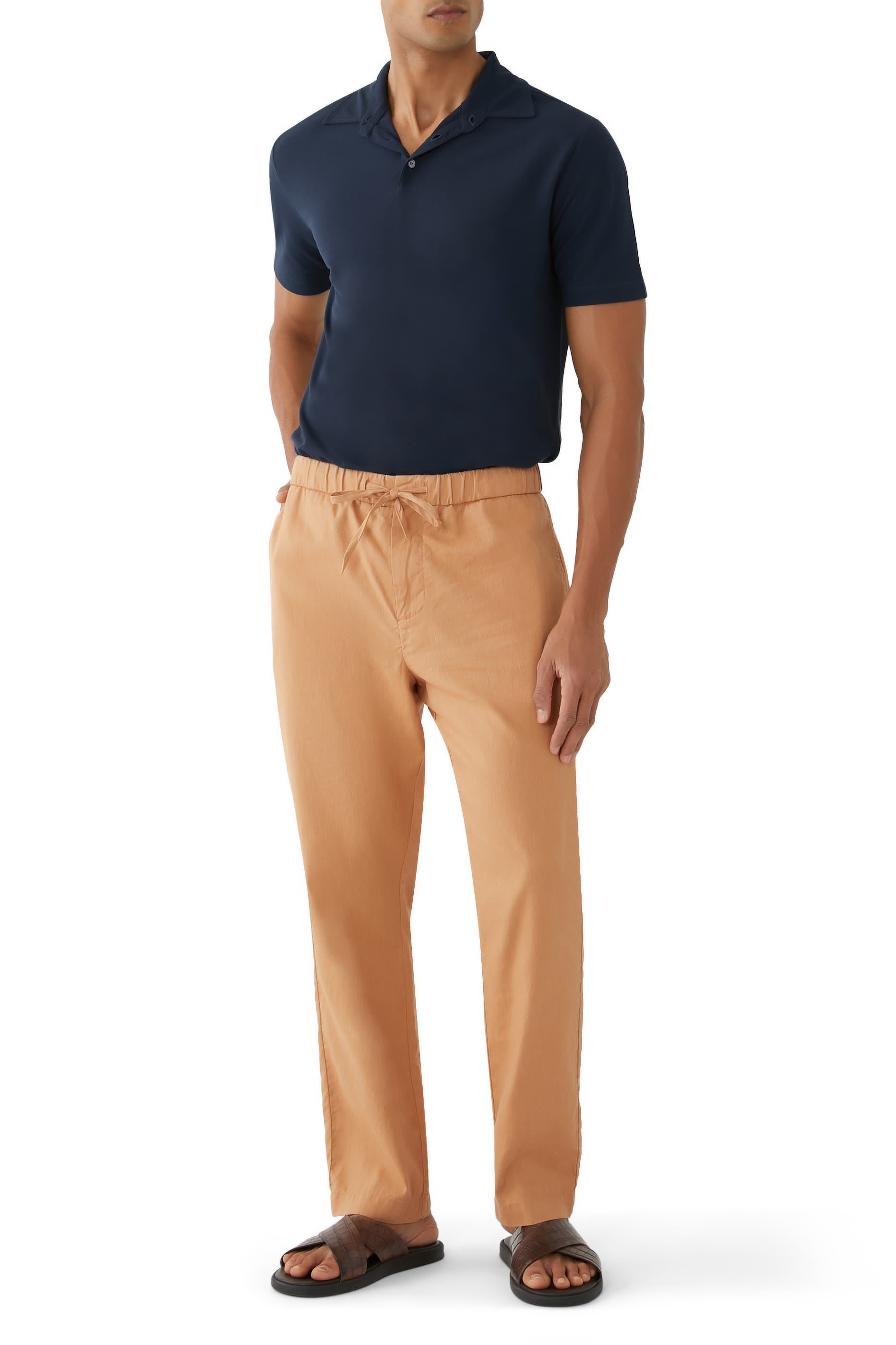 قميص بولو قطن آيس عضوي بقصة ضيقة