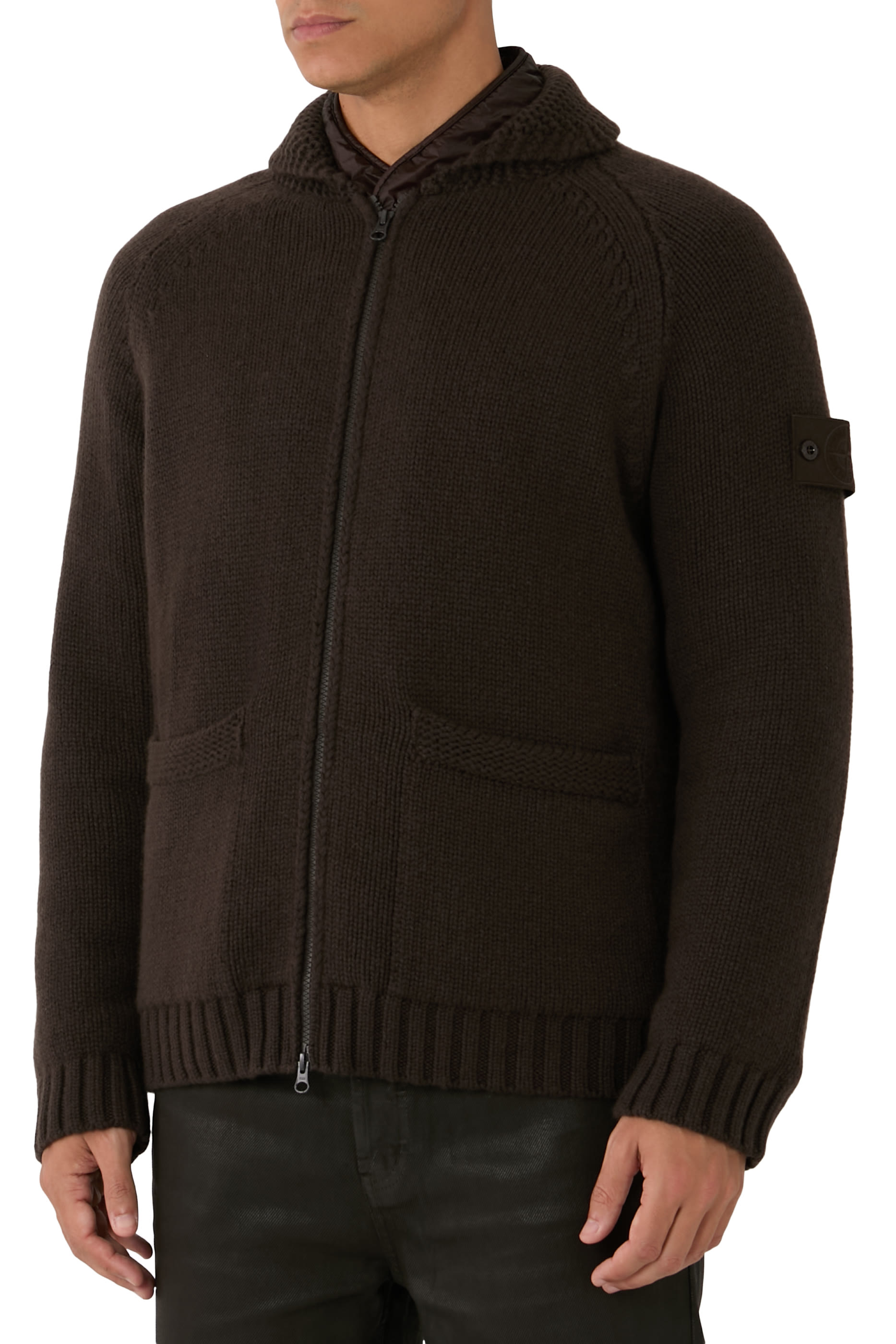 جاكيت مبطن بسحاب