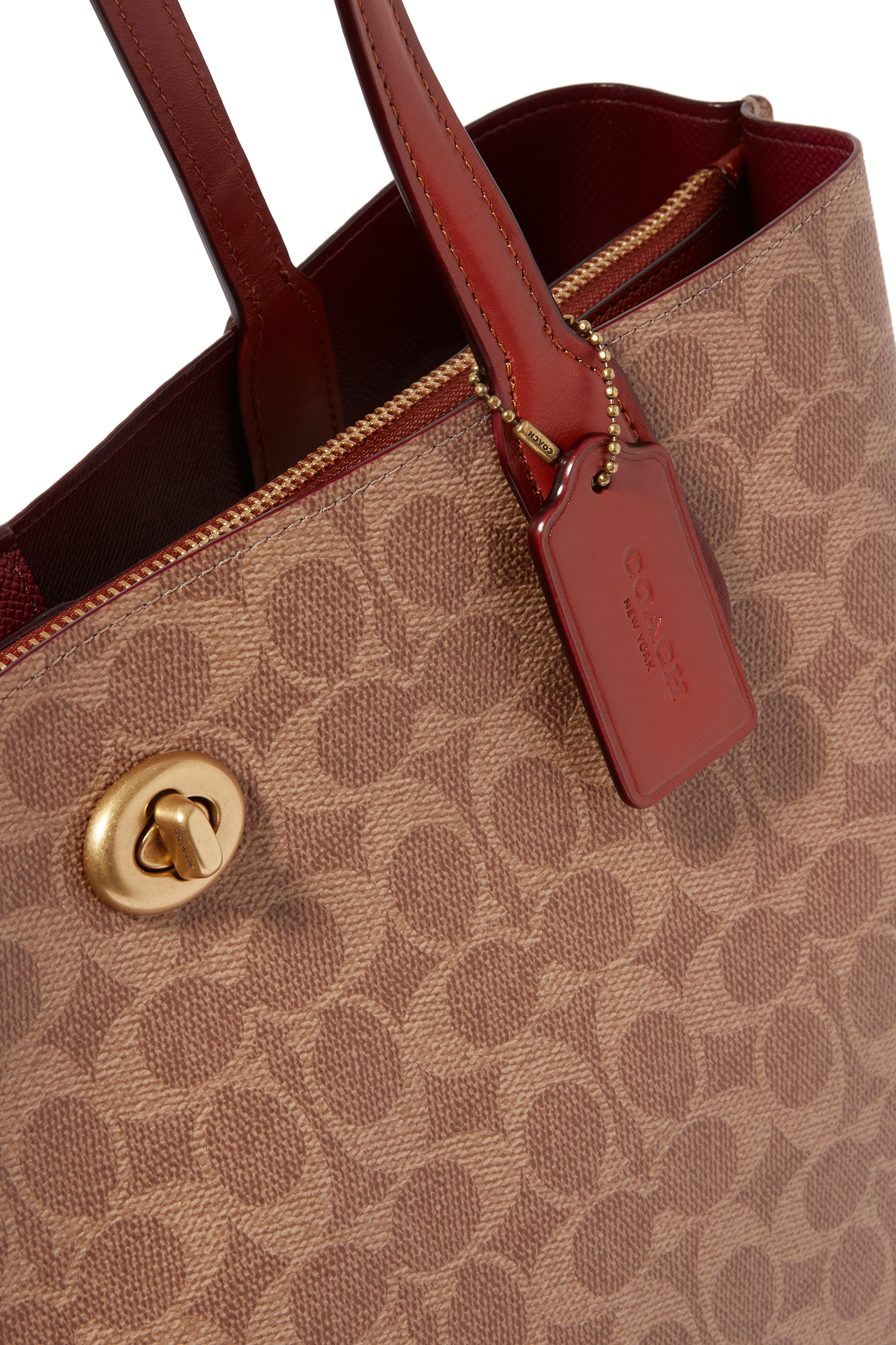 حقيبة يد ويلو قنب بنقشة شعار الماركة