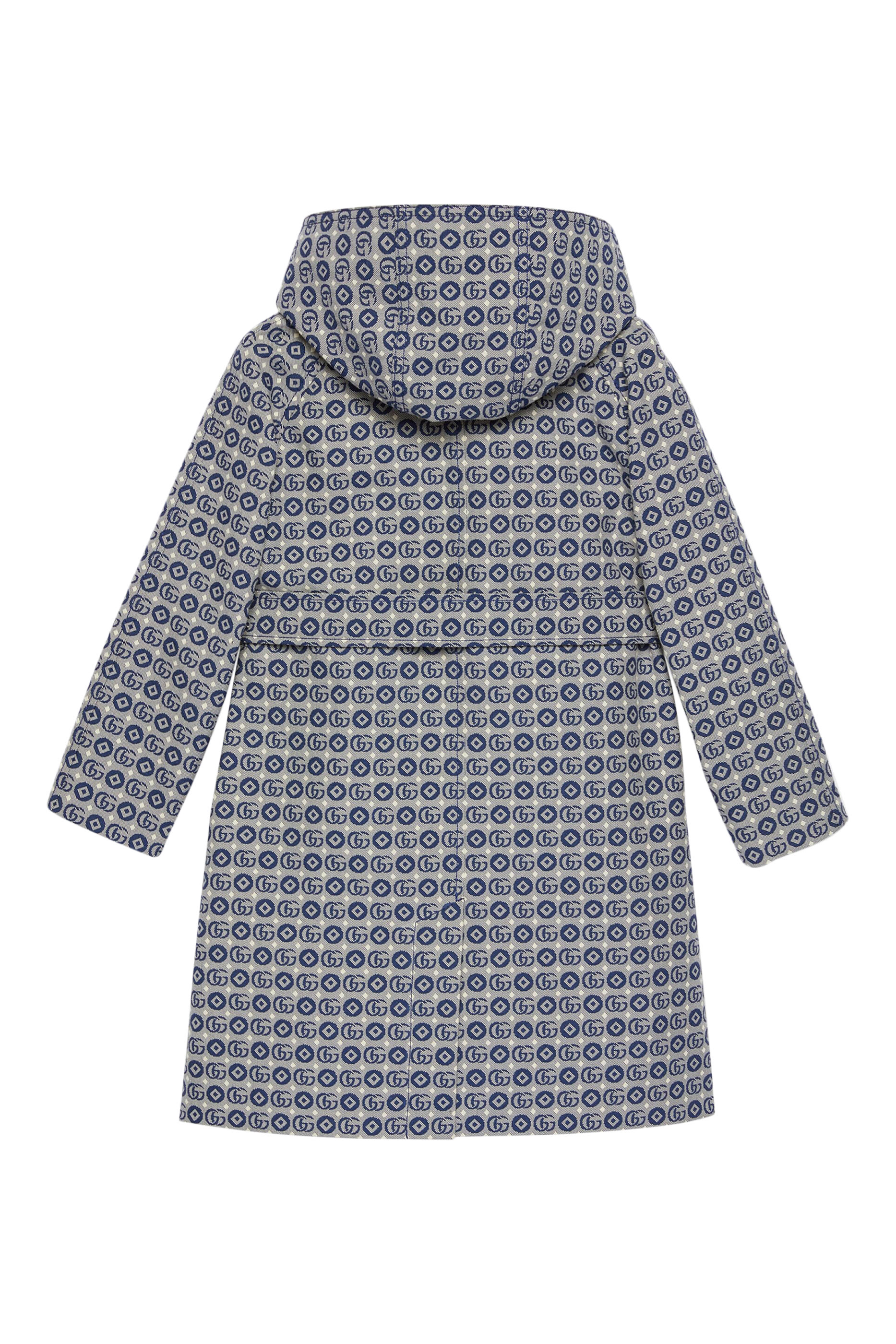 معطف بحرفي شعار الماركة قطن