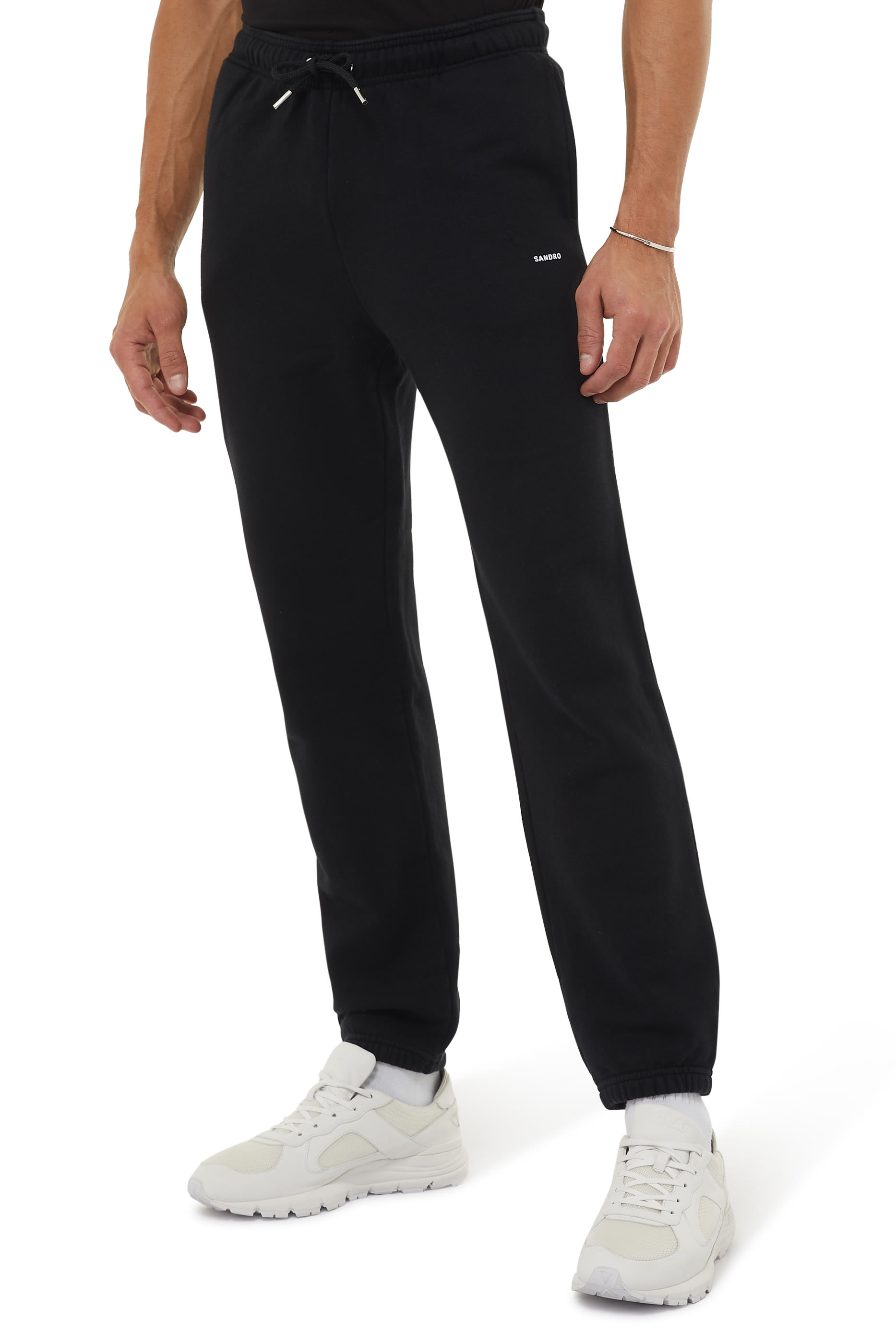 بنطال رياضي مطرز بشعار الماركة