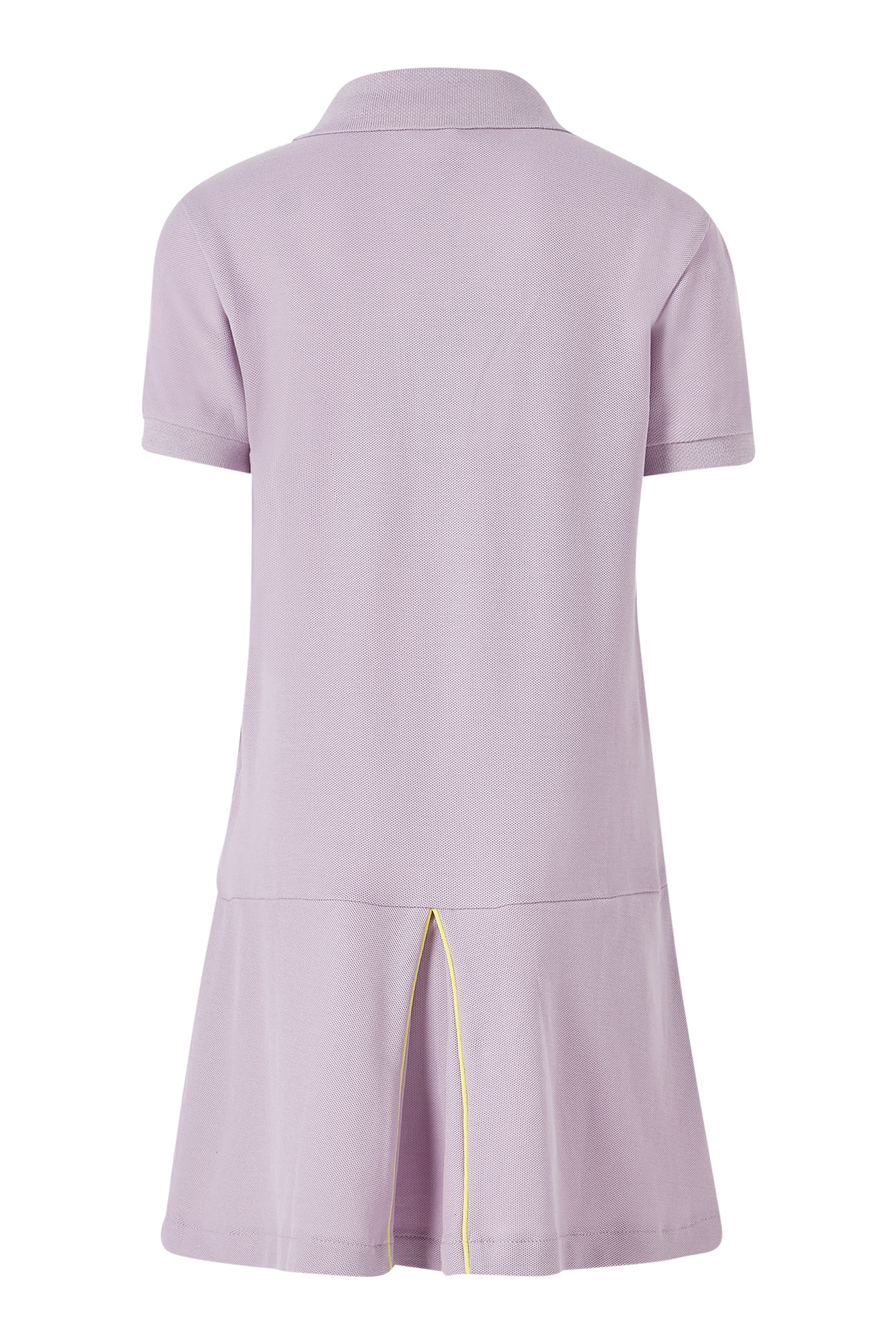 فستان بتفاصيل رقعة شعار الماركة للأطفال