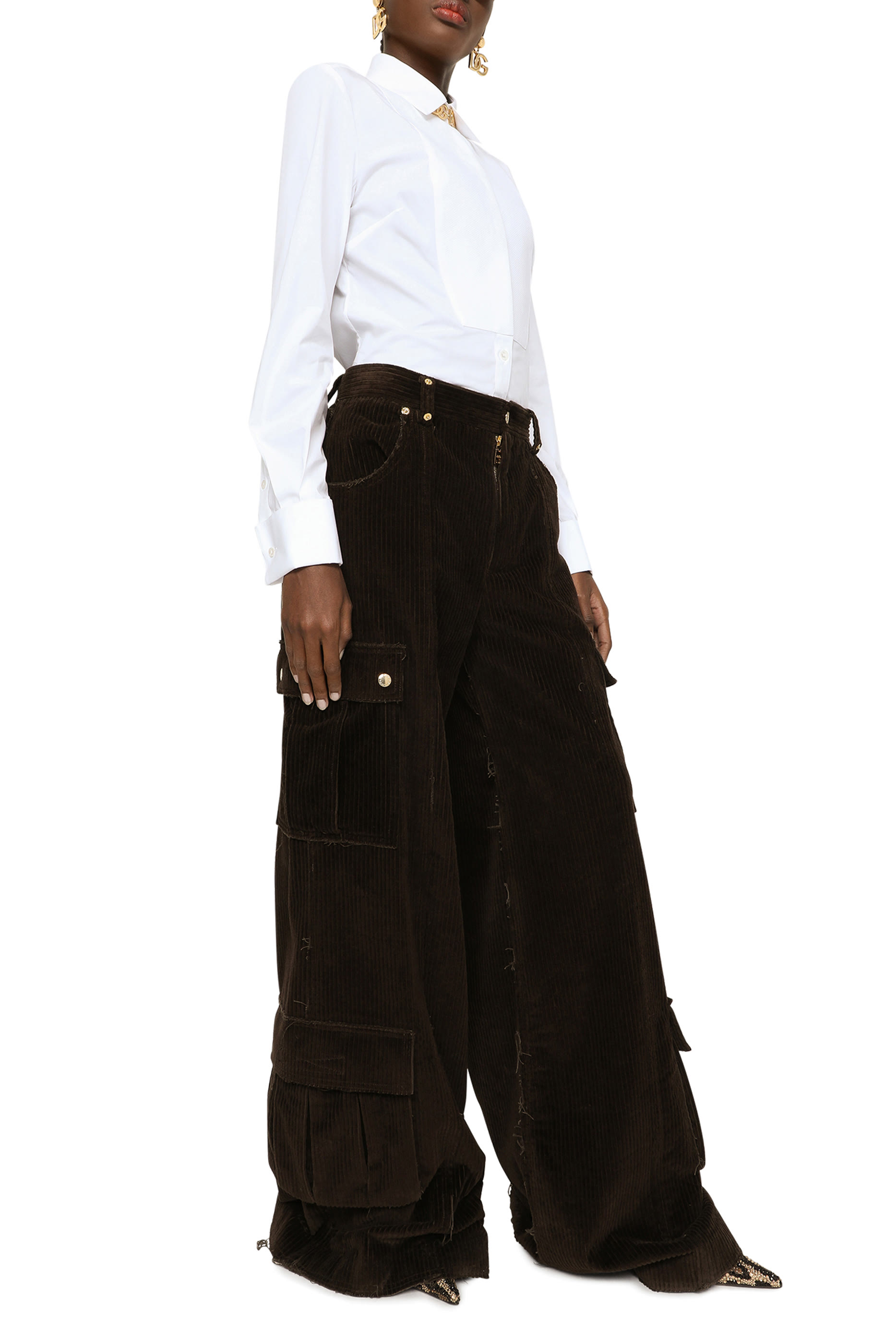 قميص سهرة بوبلين مطاطي