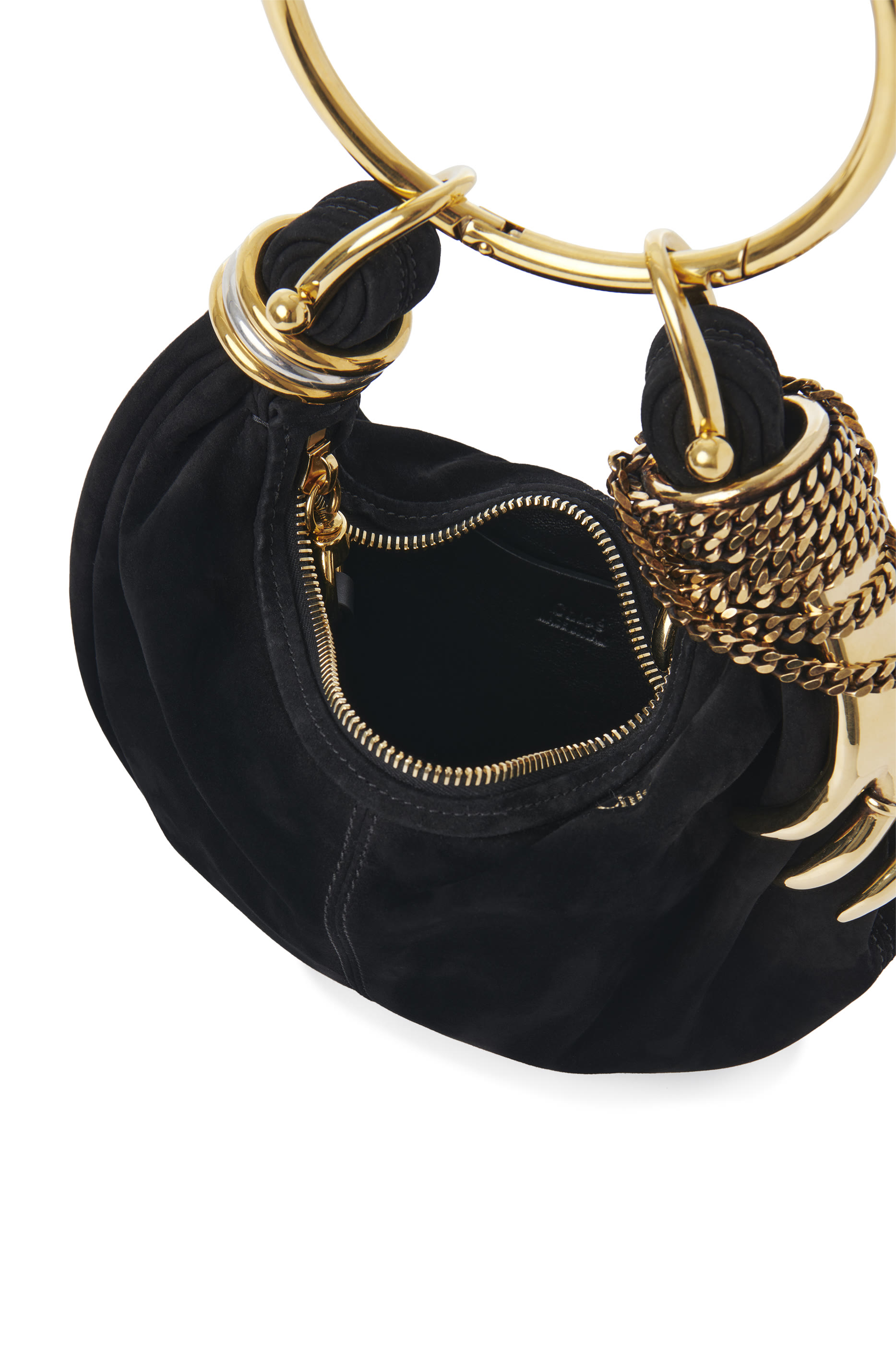 Mini Bracelet Leather Hobo Bag