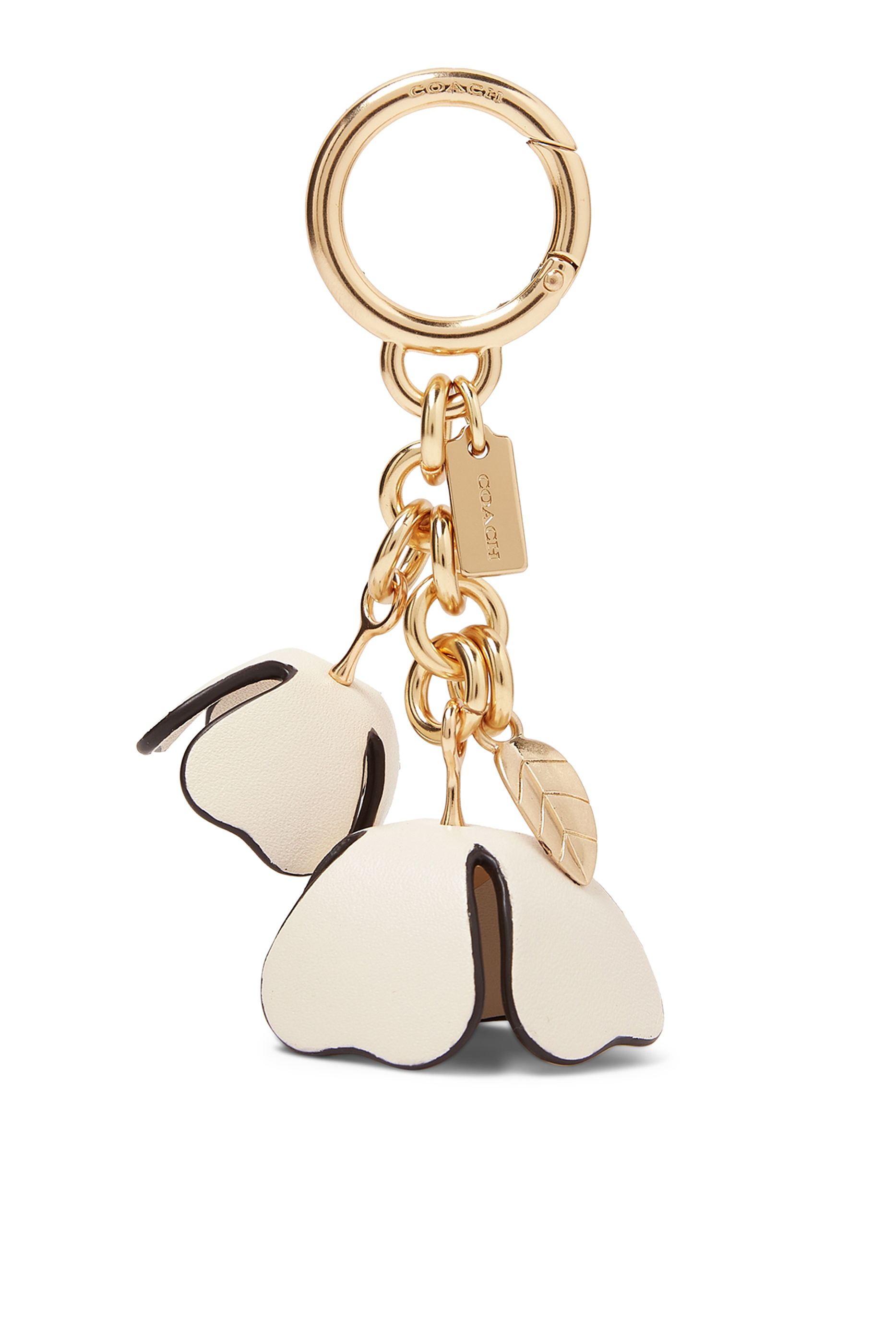 حلية حقيبة ايسنشال بتصميم زهرة شاي جلد