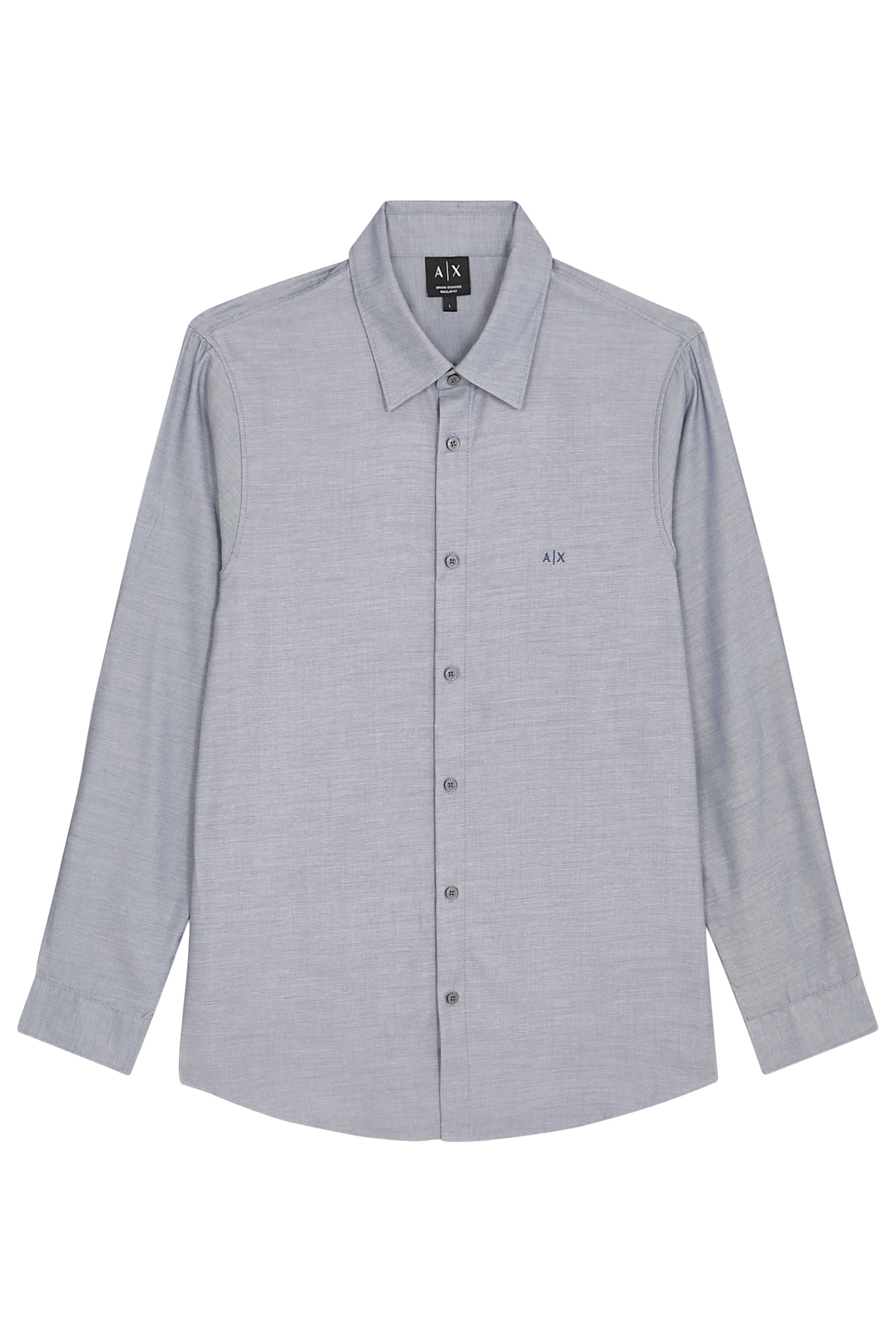 قميص بأكمام طويلة وشعار الماركة