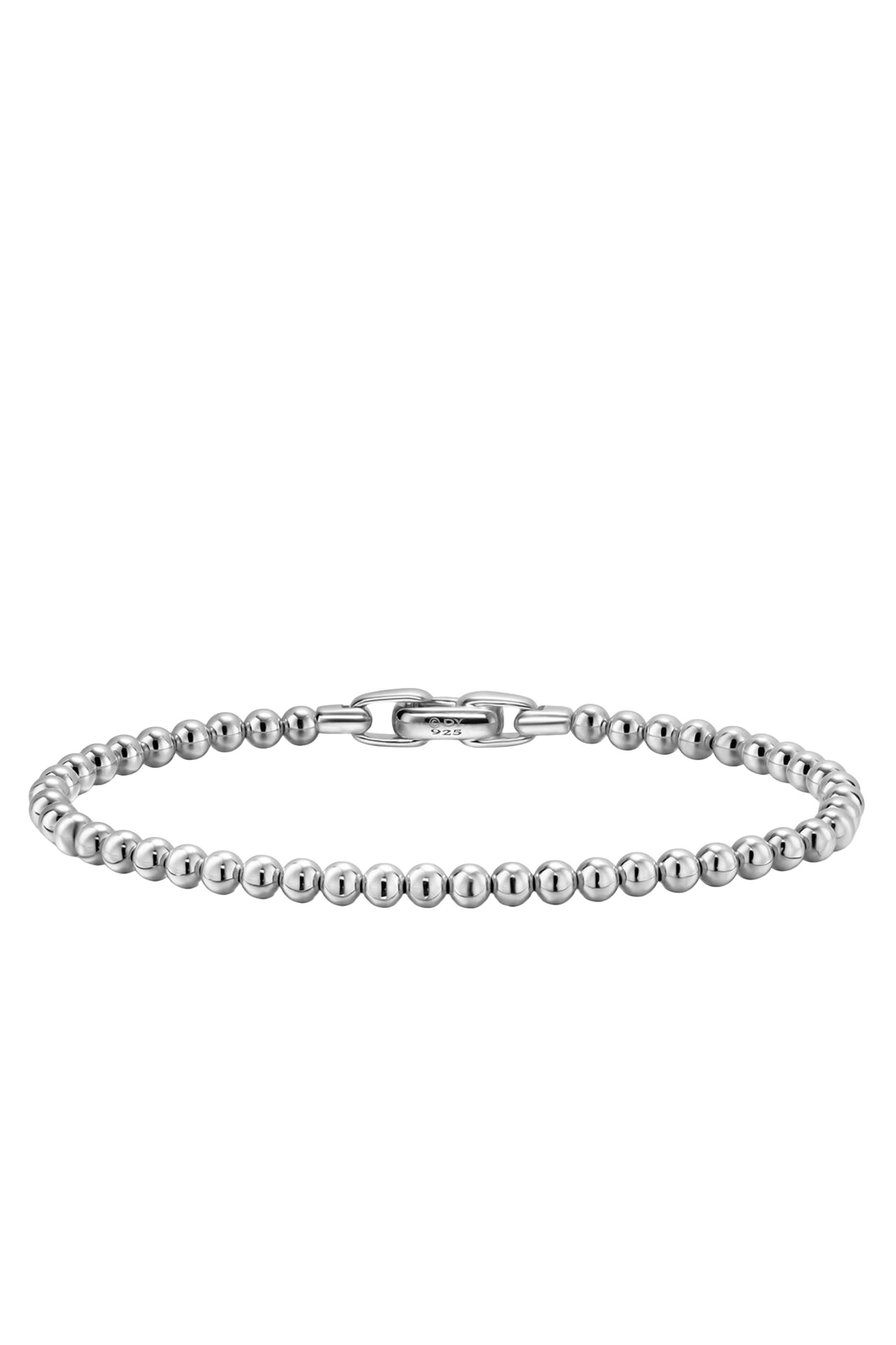 سوار سبيريتشوال بخرز بتصميم مسبحة فضة إسترلينية