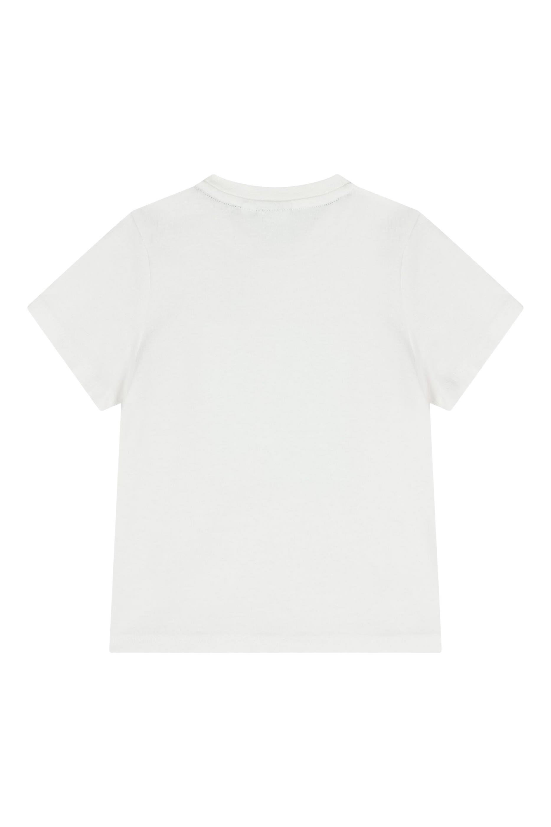 تيشيرت بطبعة بنايات وشعار الماركة للأطفال