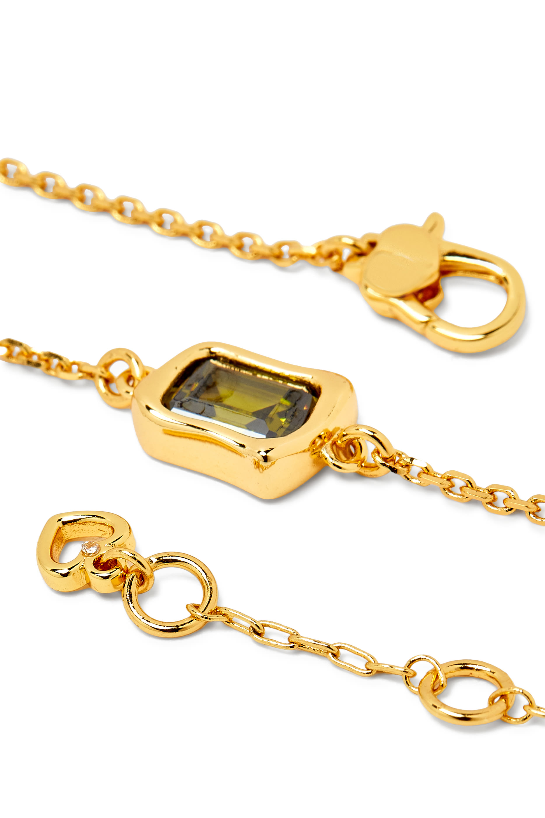 سوار سوليتير مرصع بحجر زجاجي مصهور 