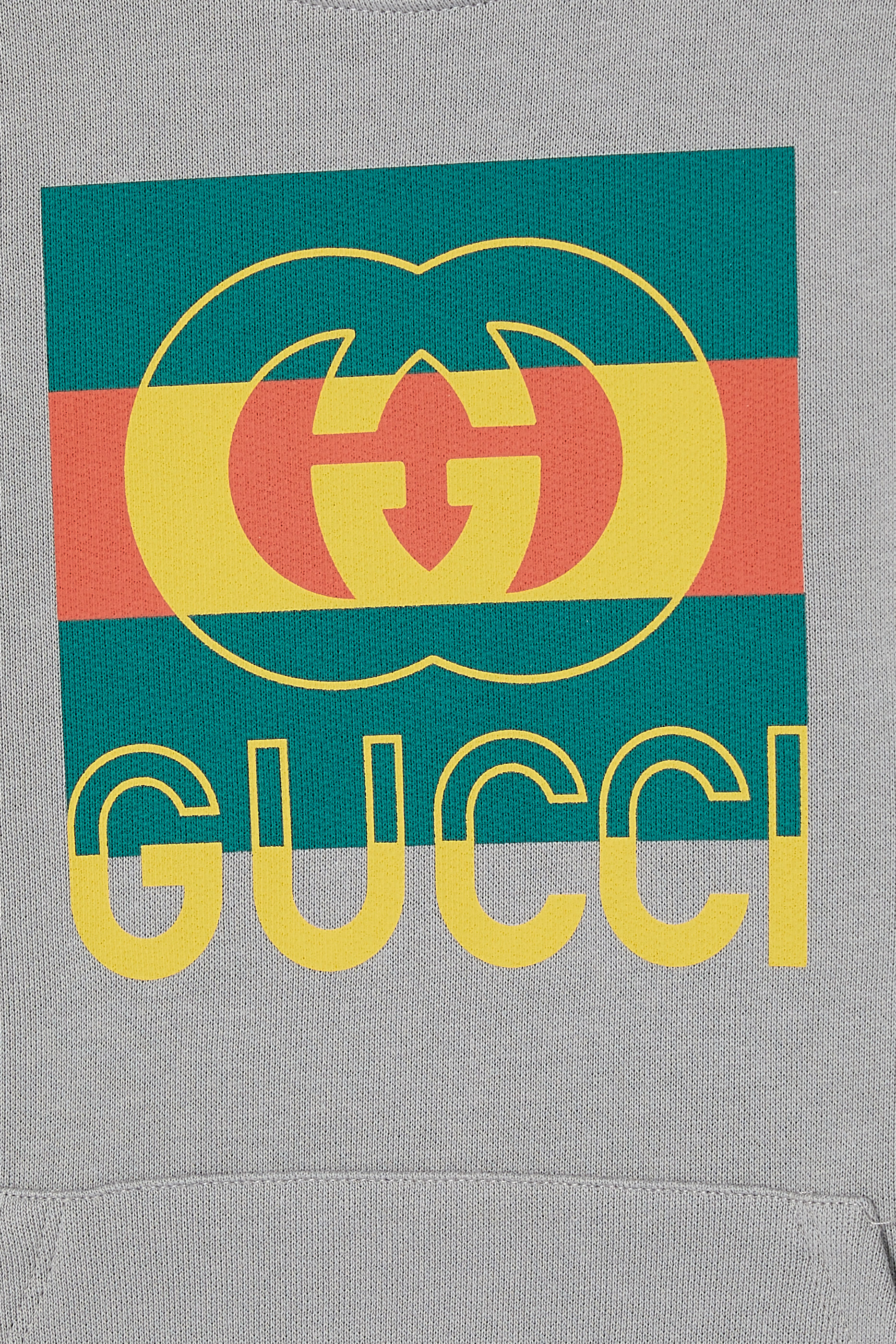 سويت شيرت قطن بارز الملمس بشعار الماركة