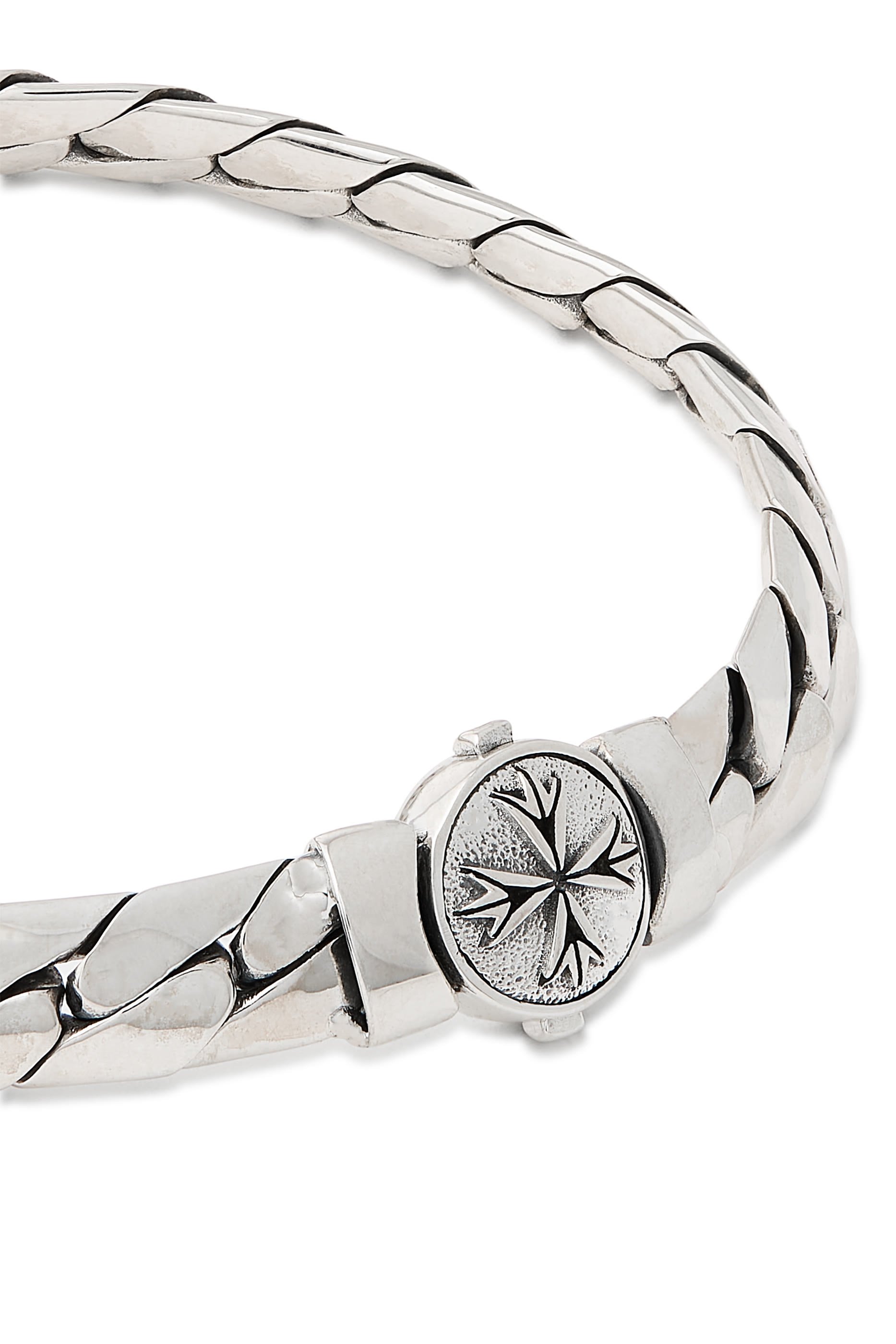 سوار هيرينغبون بتصميم سلسلة بشعار الماركة