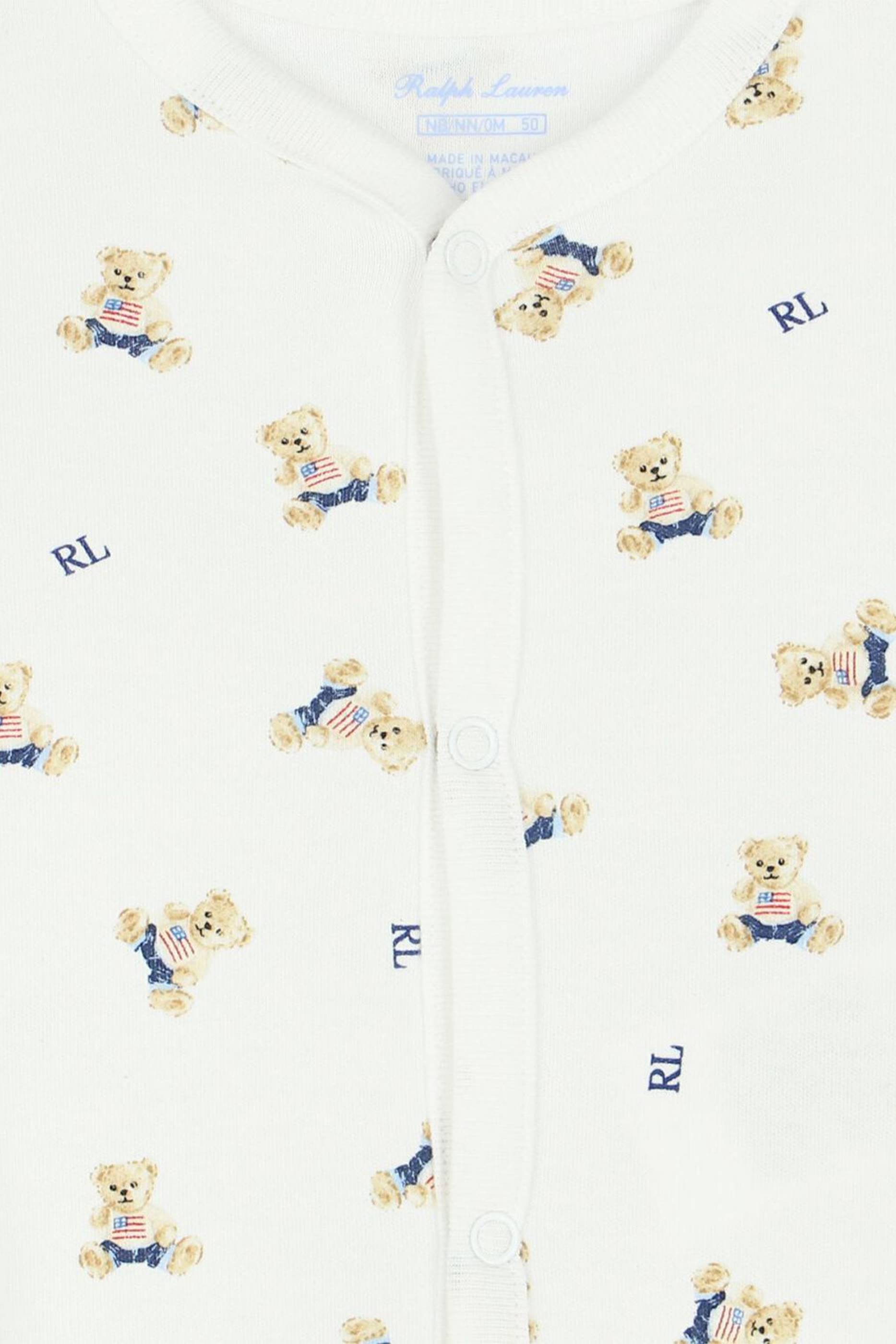 أفرول مزين بنقشة دب للأطفال