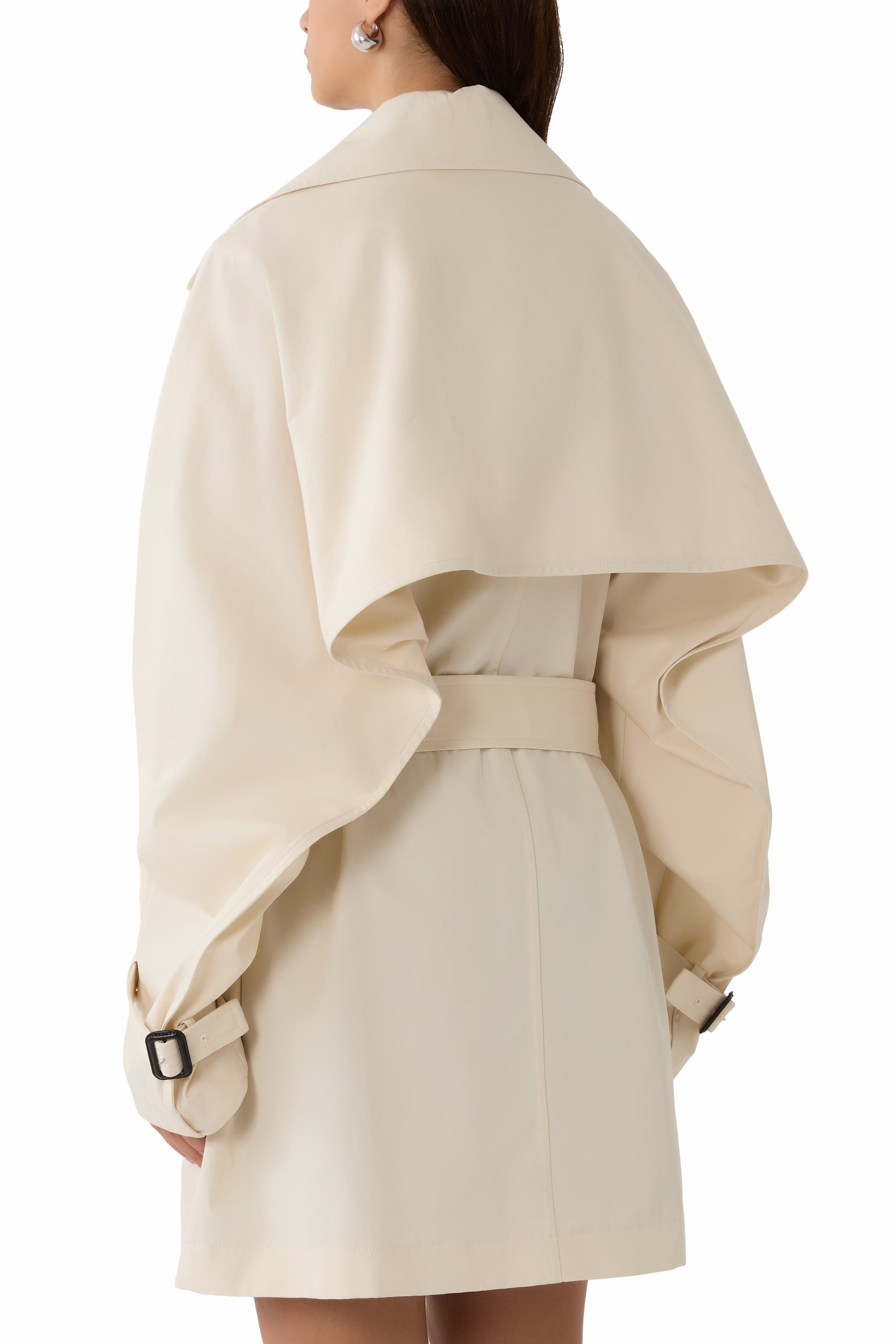 معطف ترنش بصفي أزرار