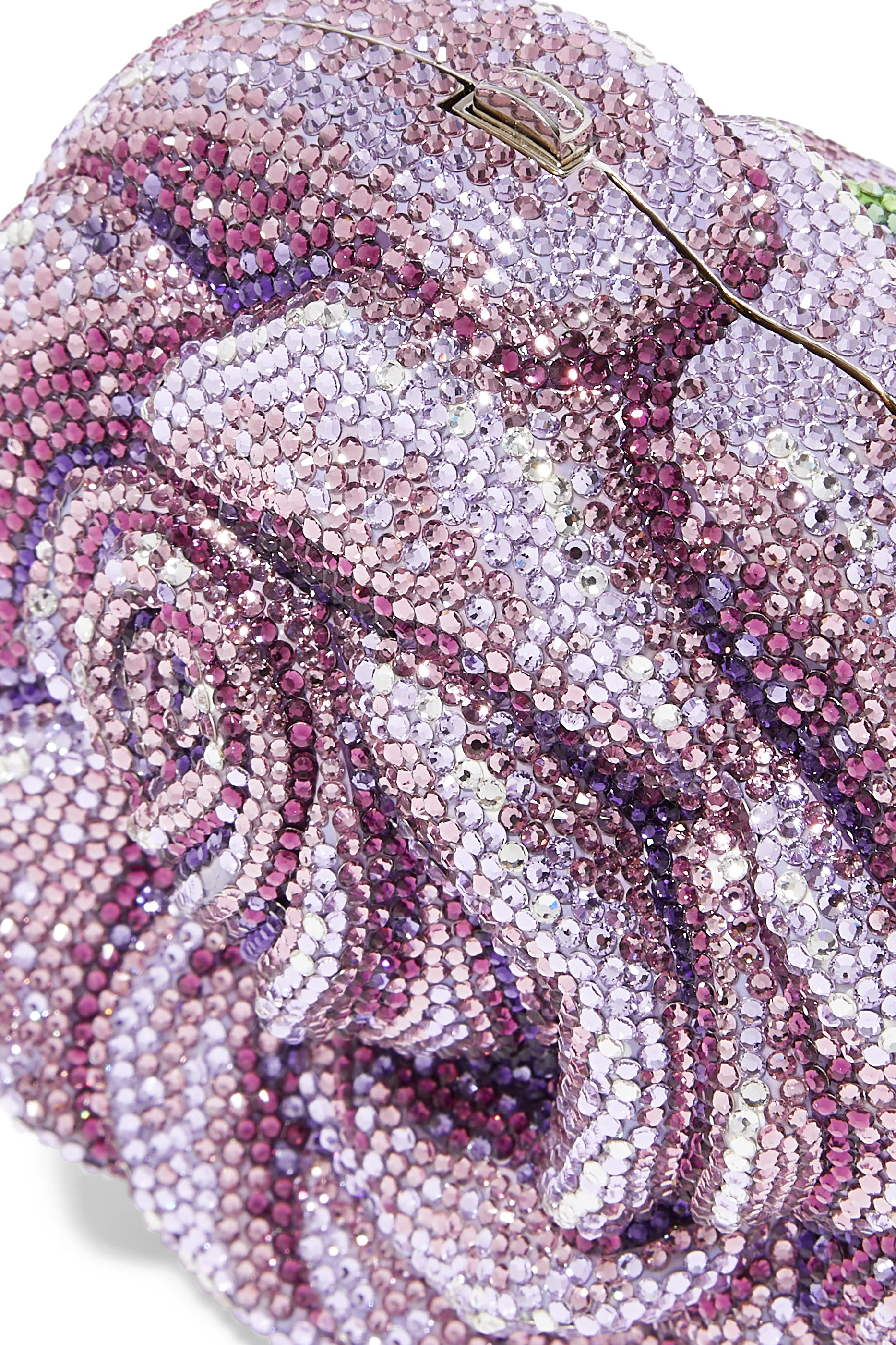 كلاتش روز ميلودي بتصميم زهرة مرصع بأحجار براقة