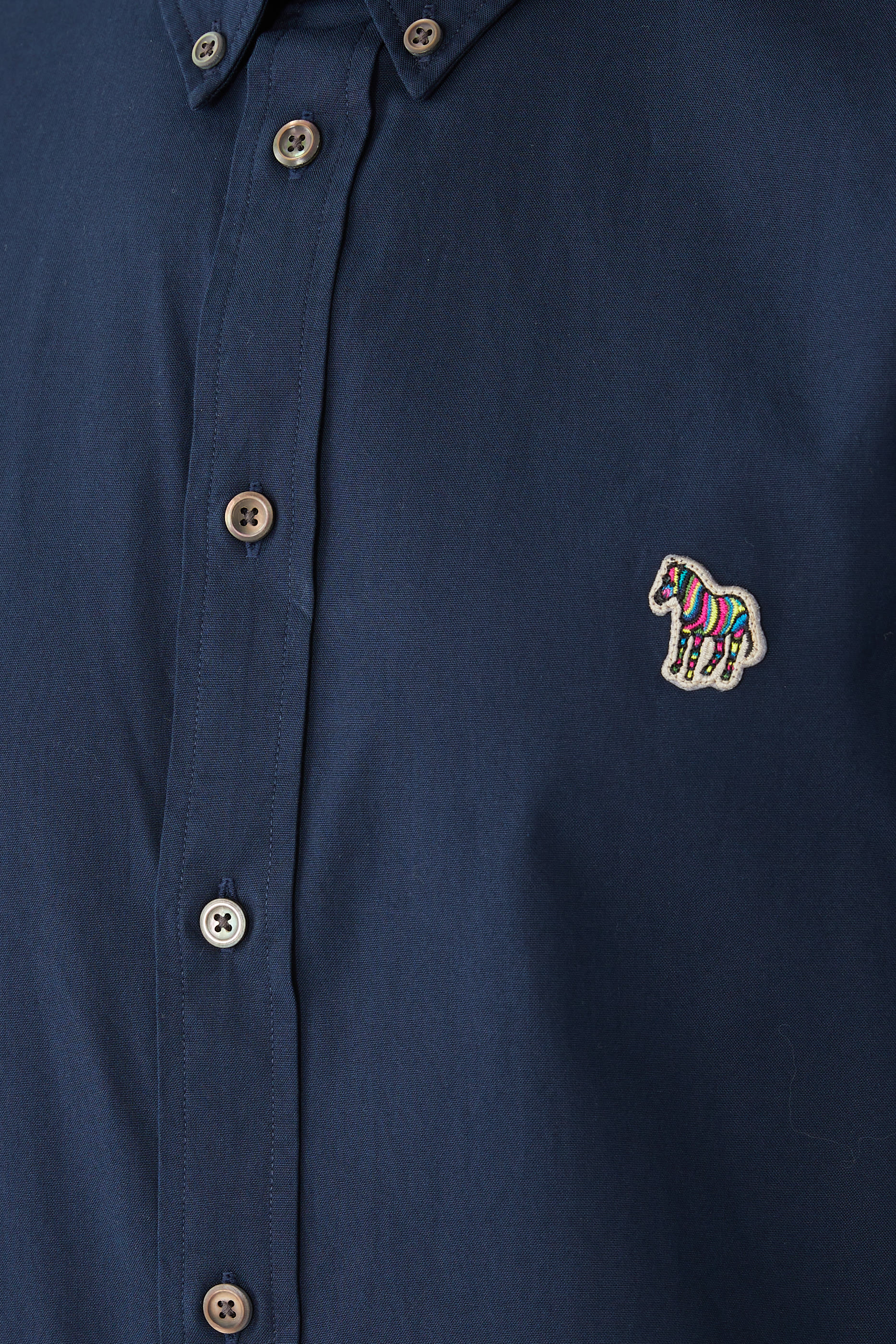 قميص برقعة بنقشة زيبرا