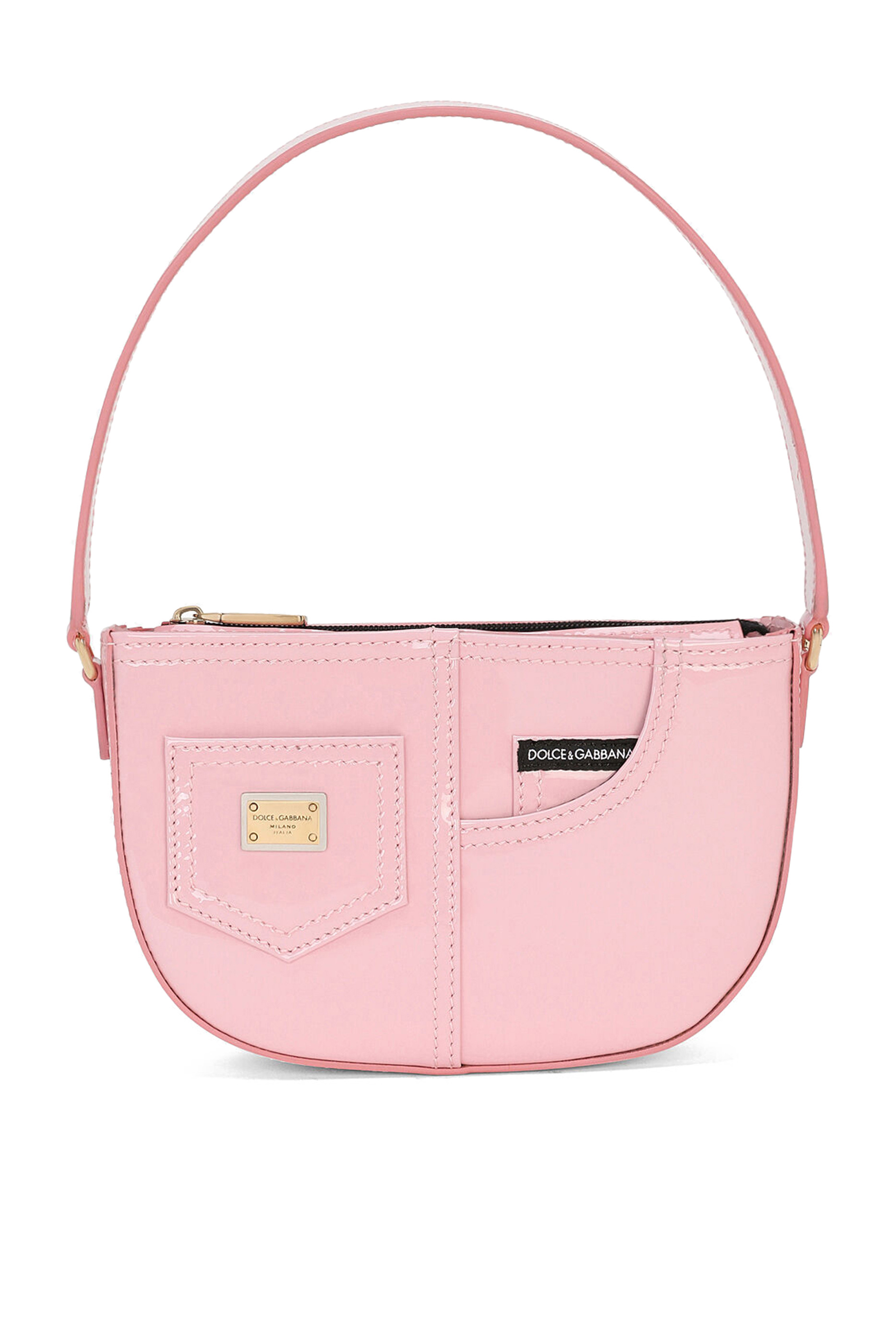 حقيبة كتف جلد لامع للأطفال