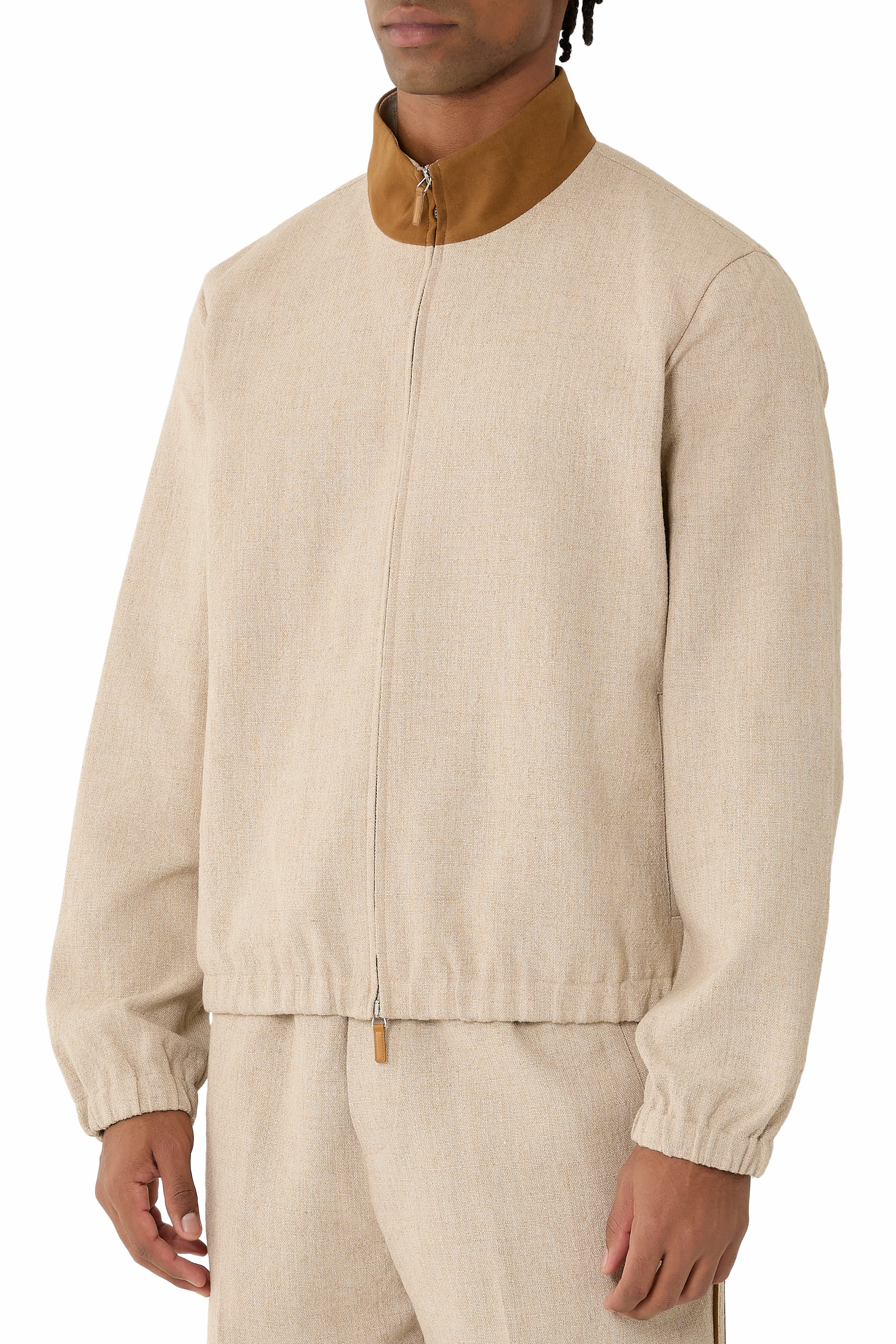 جاكيت رياضي بحواف شمواه