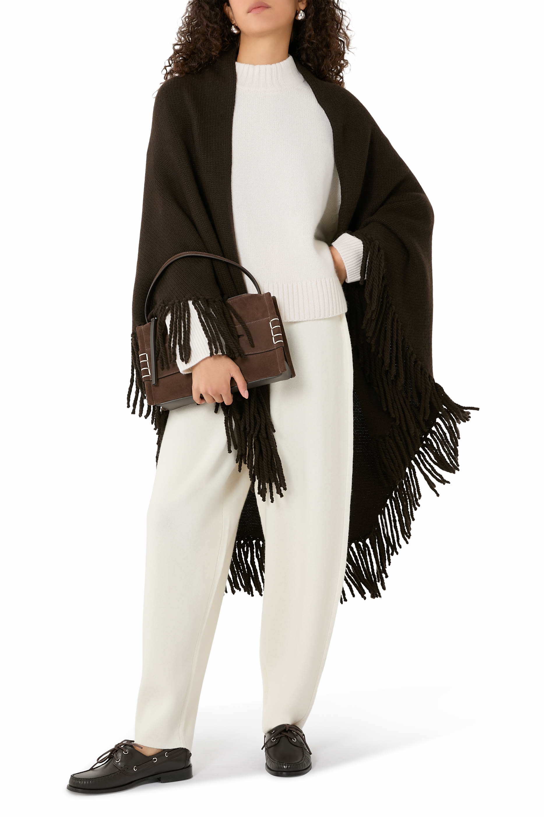 بنطال هايدن بقصة ساق واسعة كشمير