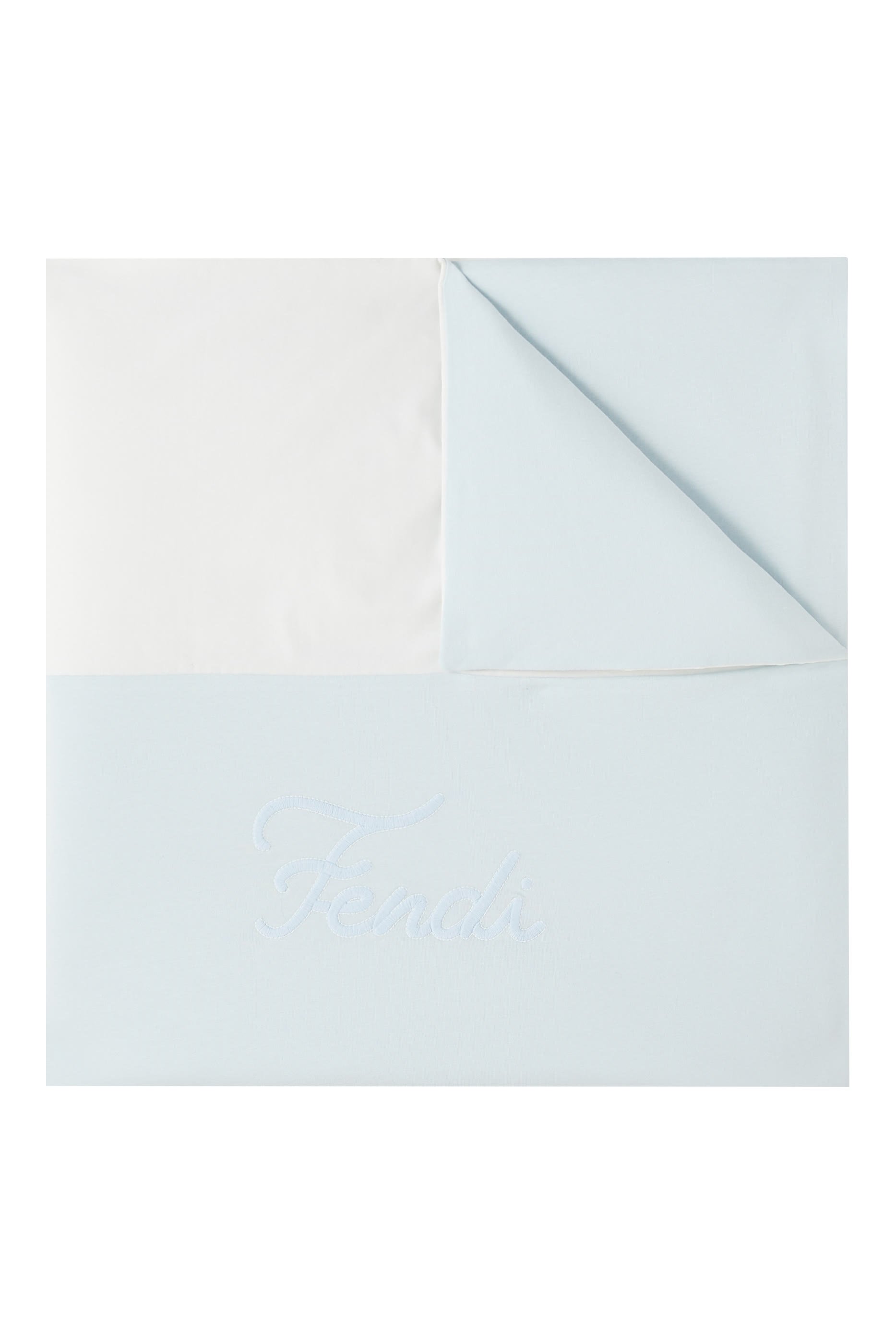 بطانية بتطريز شعار الماركة قطن