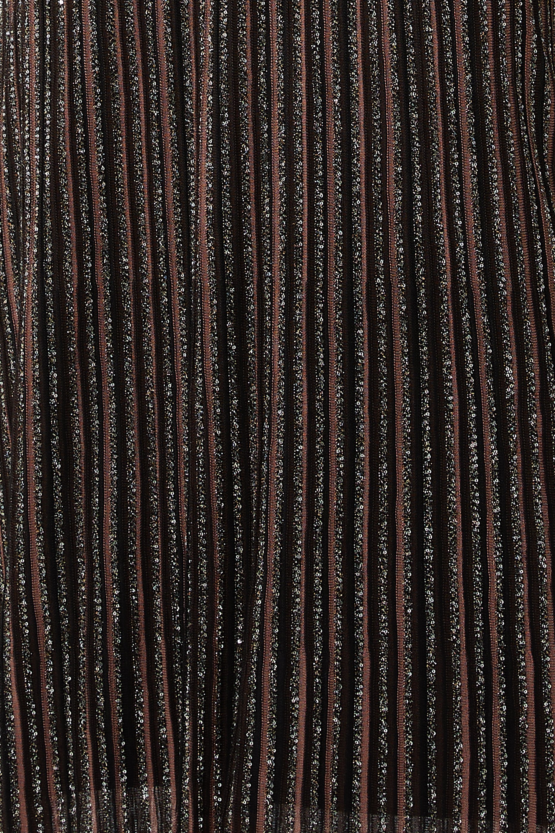 فستان منسوج مطرز جزئيا بترتر