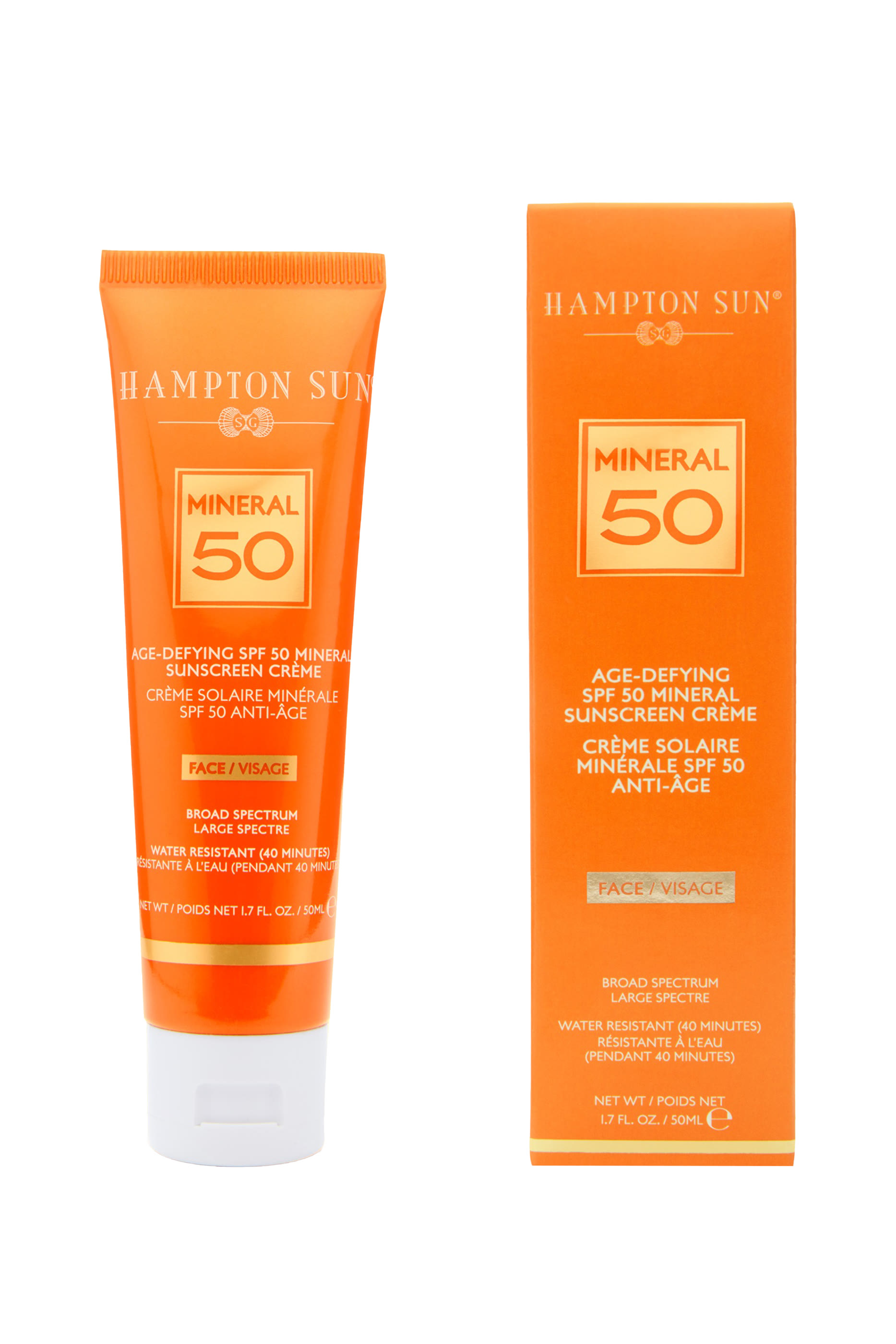 كريم معدني لمقاومة علامات تقدم السن مع عامل الحماية من الشمس SPF 50