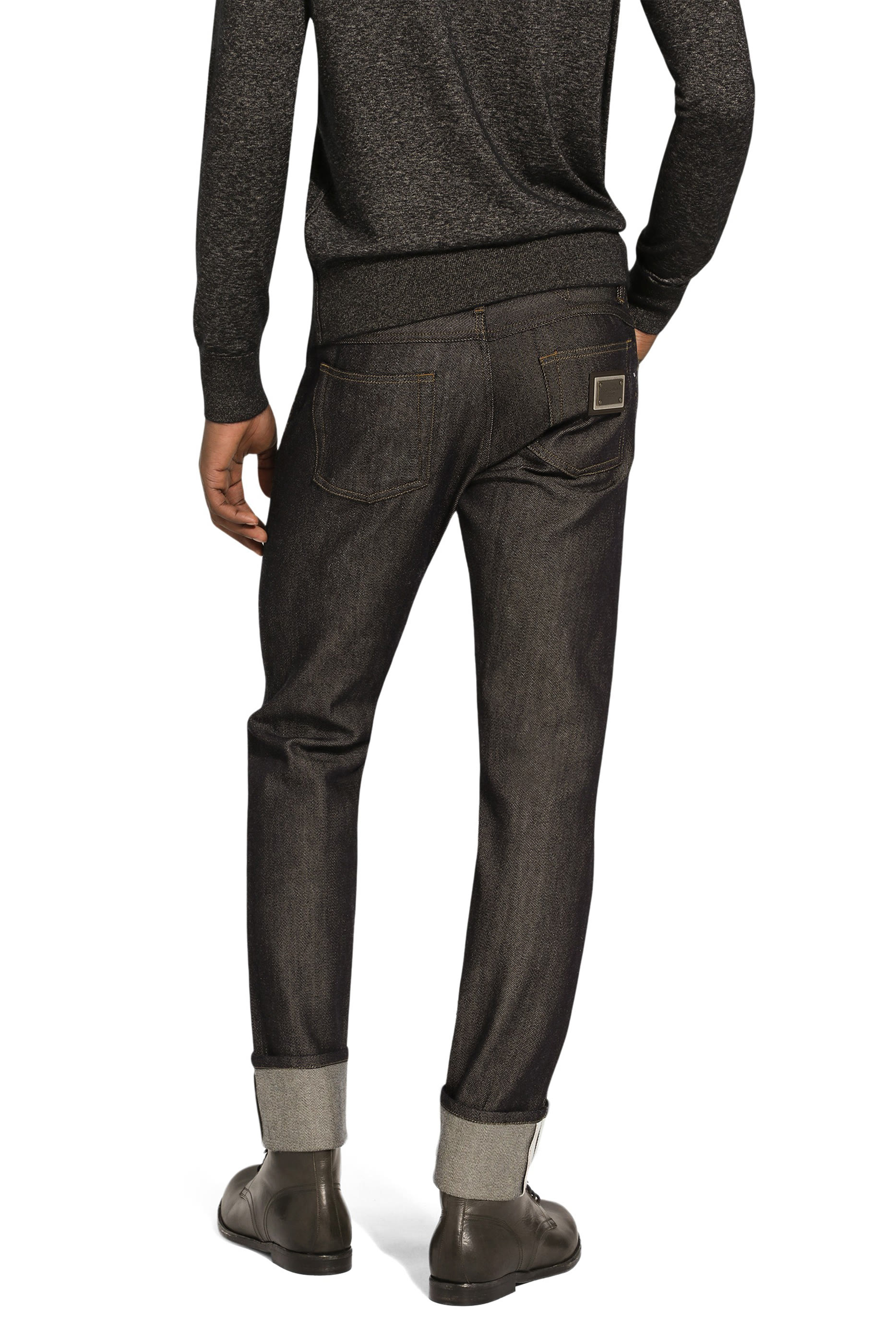 بنطال جينز بقصة عادية دنيم