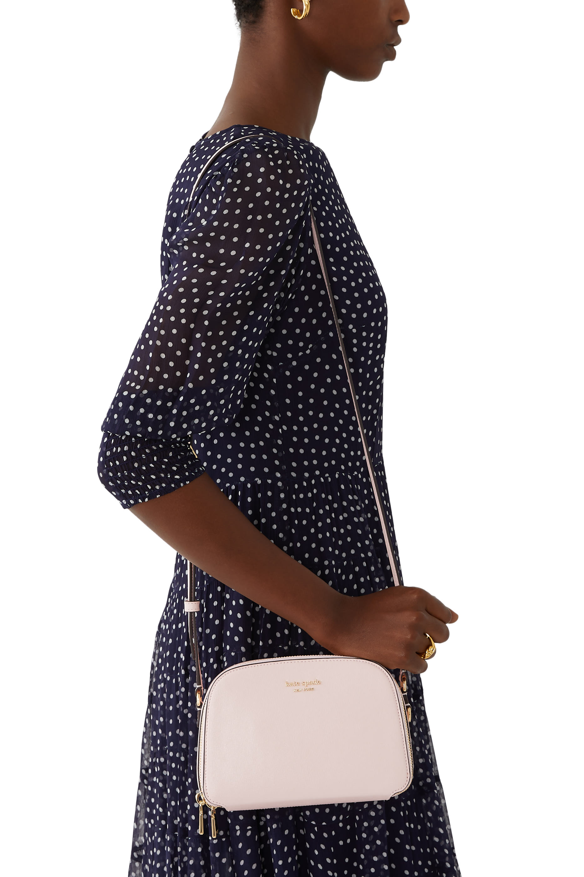 حقيبة كروس دوم ديفين بسحاب مزدوج