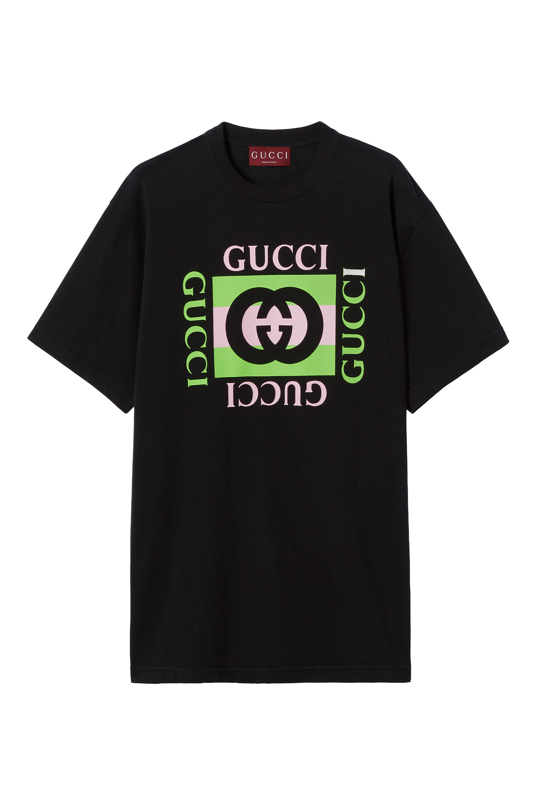 تيشيرت بنقشة شعار الماركة قطن جيرسيه