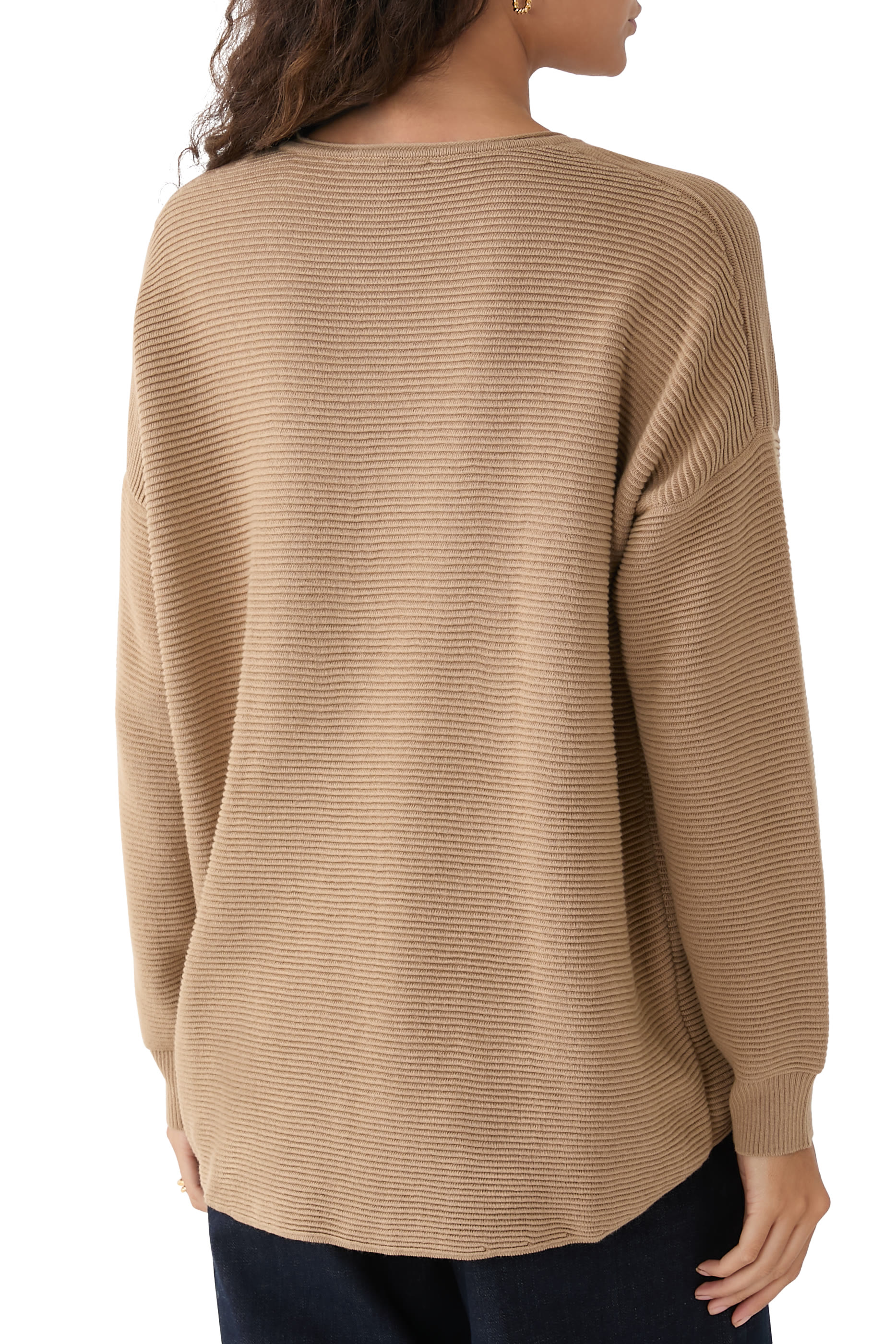 بلوزة طويلة مزيج قطن من بيرو