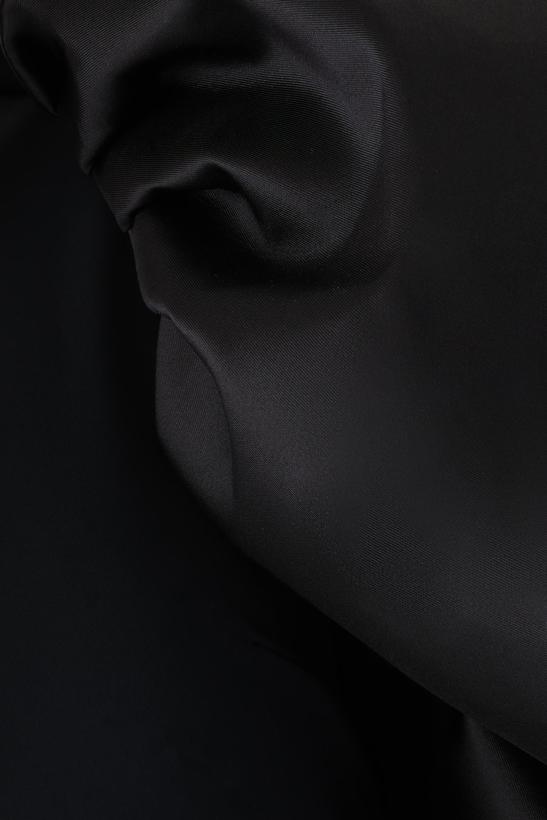 فستان سهرة بأكمام منفوخة مزيج حرير