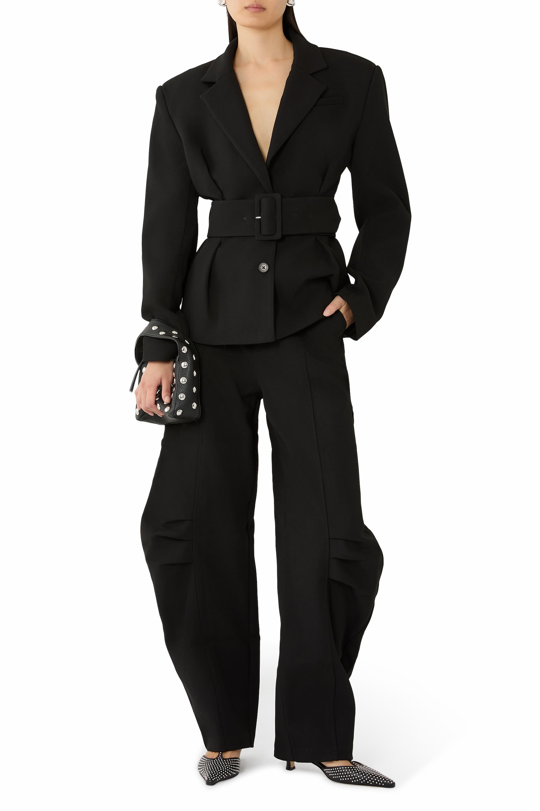 بليزر بدلة بحزام