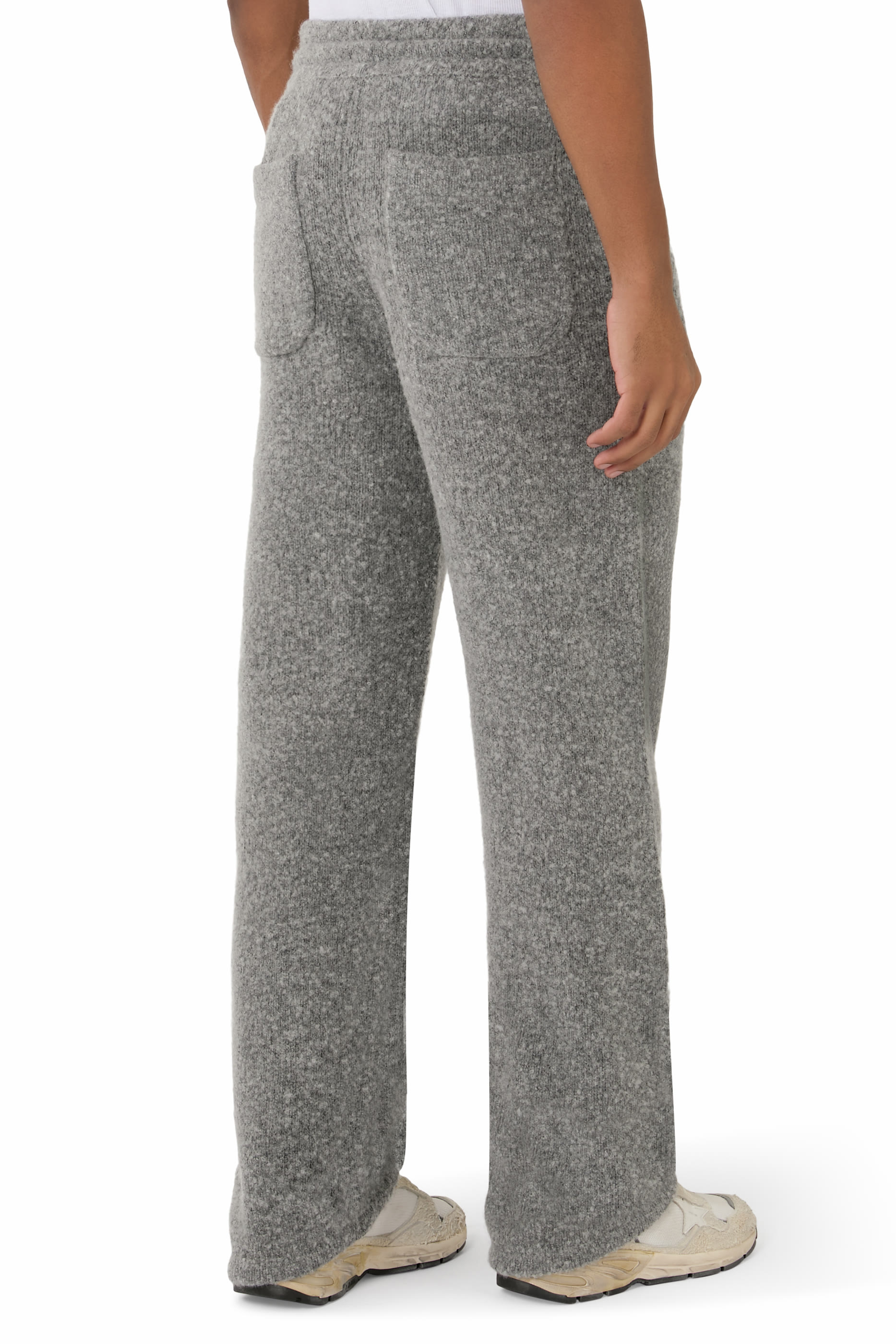 بنطال منسوج بشعار الماركة