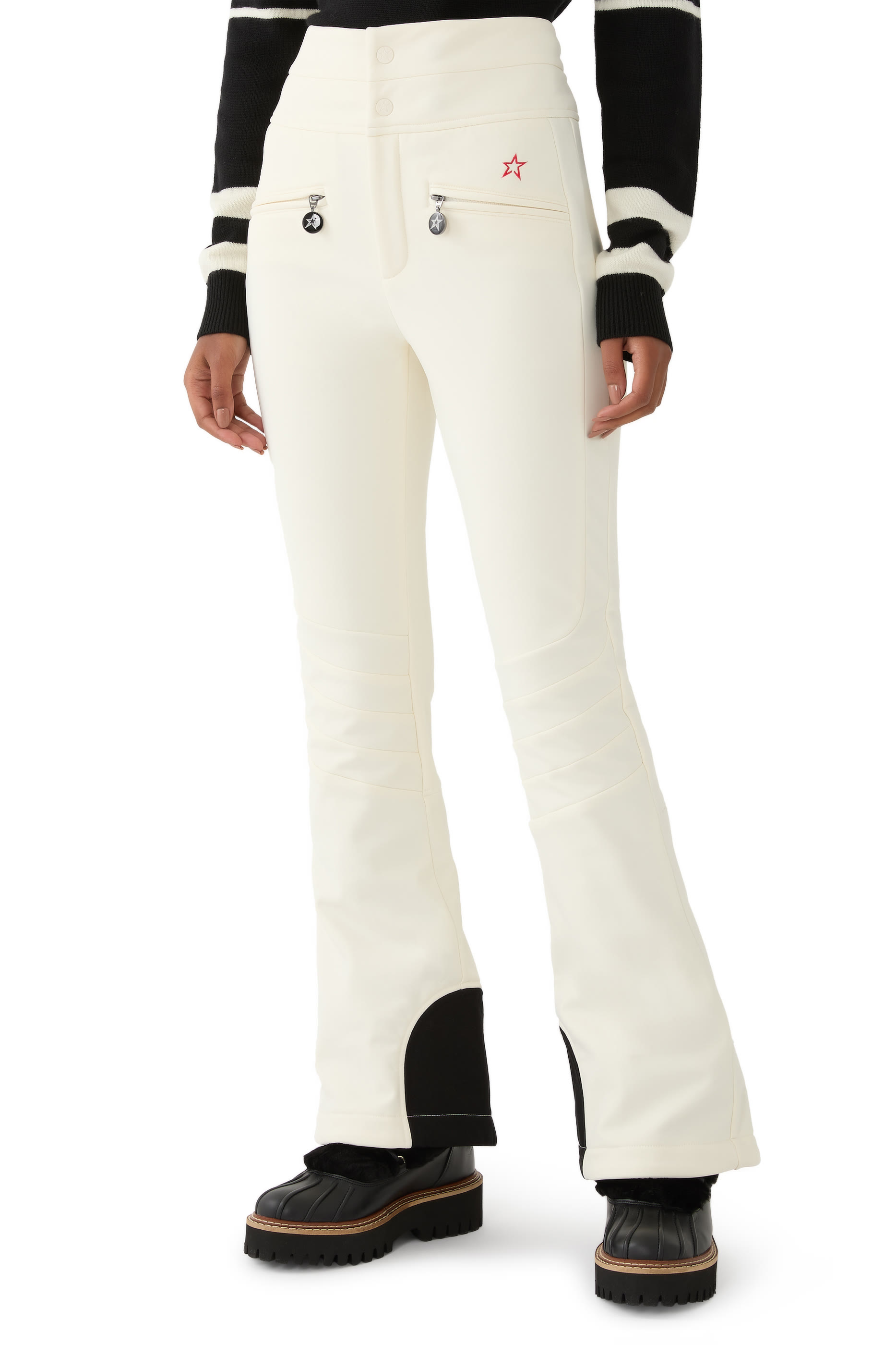 بنطال تزلج أورورا واسع بخصر مرتفع