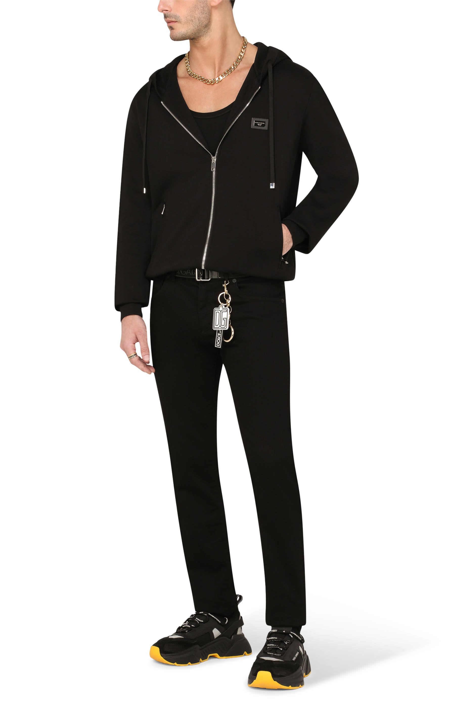 سويت شيرت بشعار الماركة قطن جيرسيه