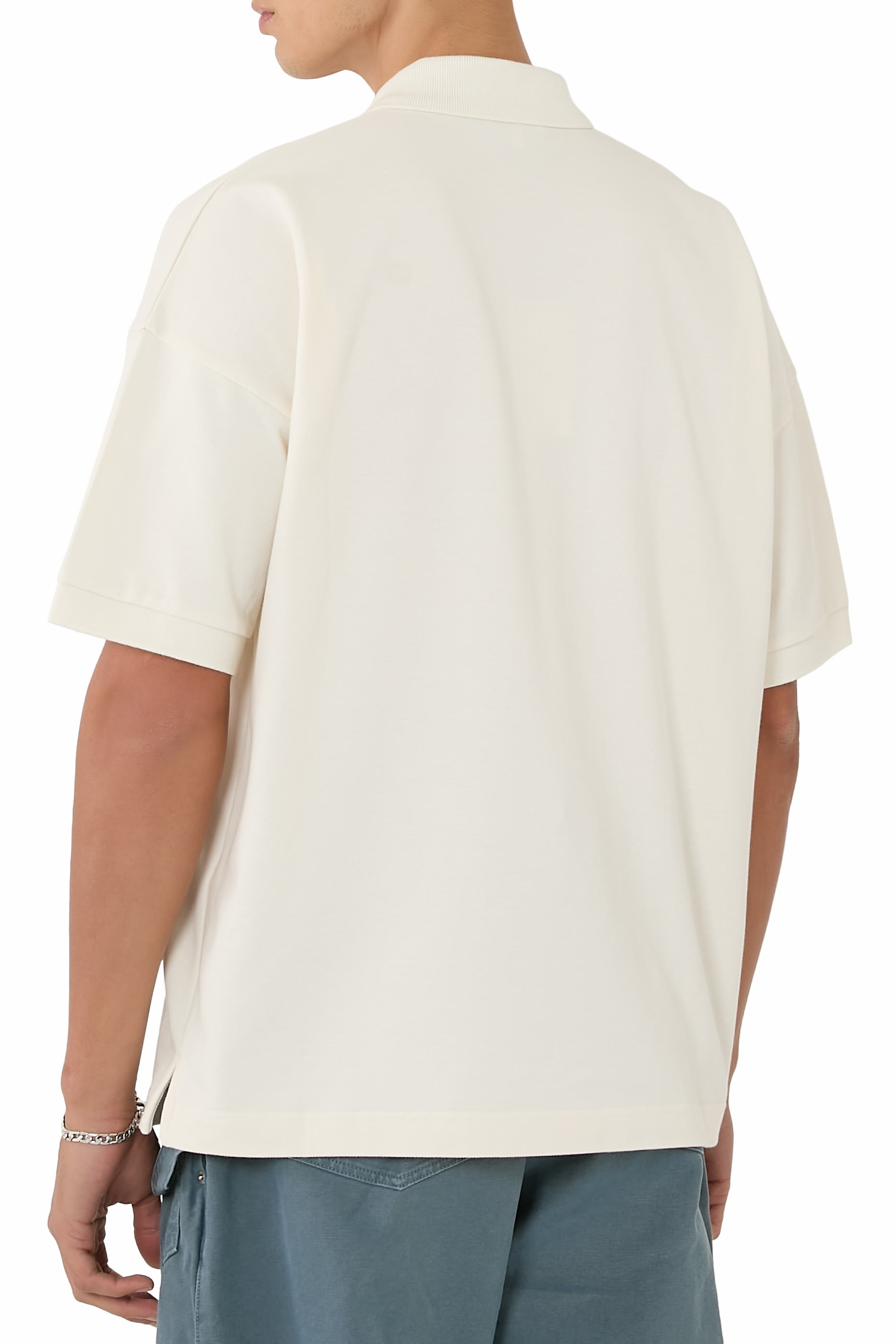 قميص بولو بتطريز مرساة