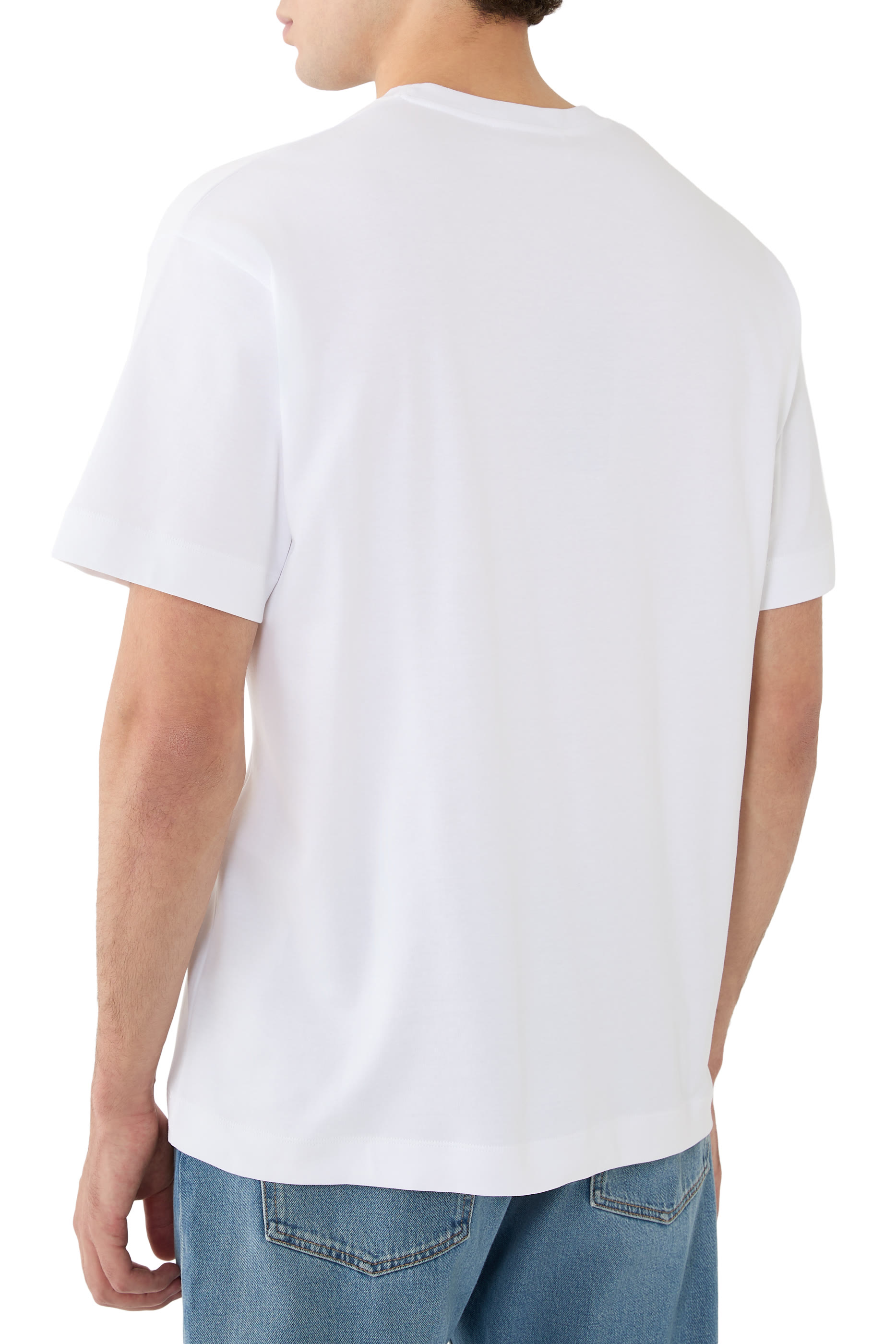 تيشيرت بشعار الماركة قطن جيرسيه