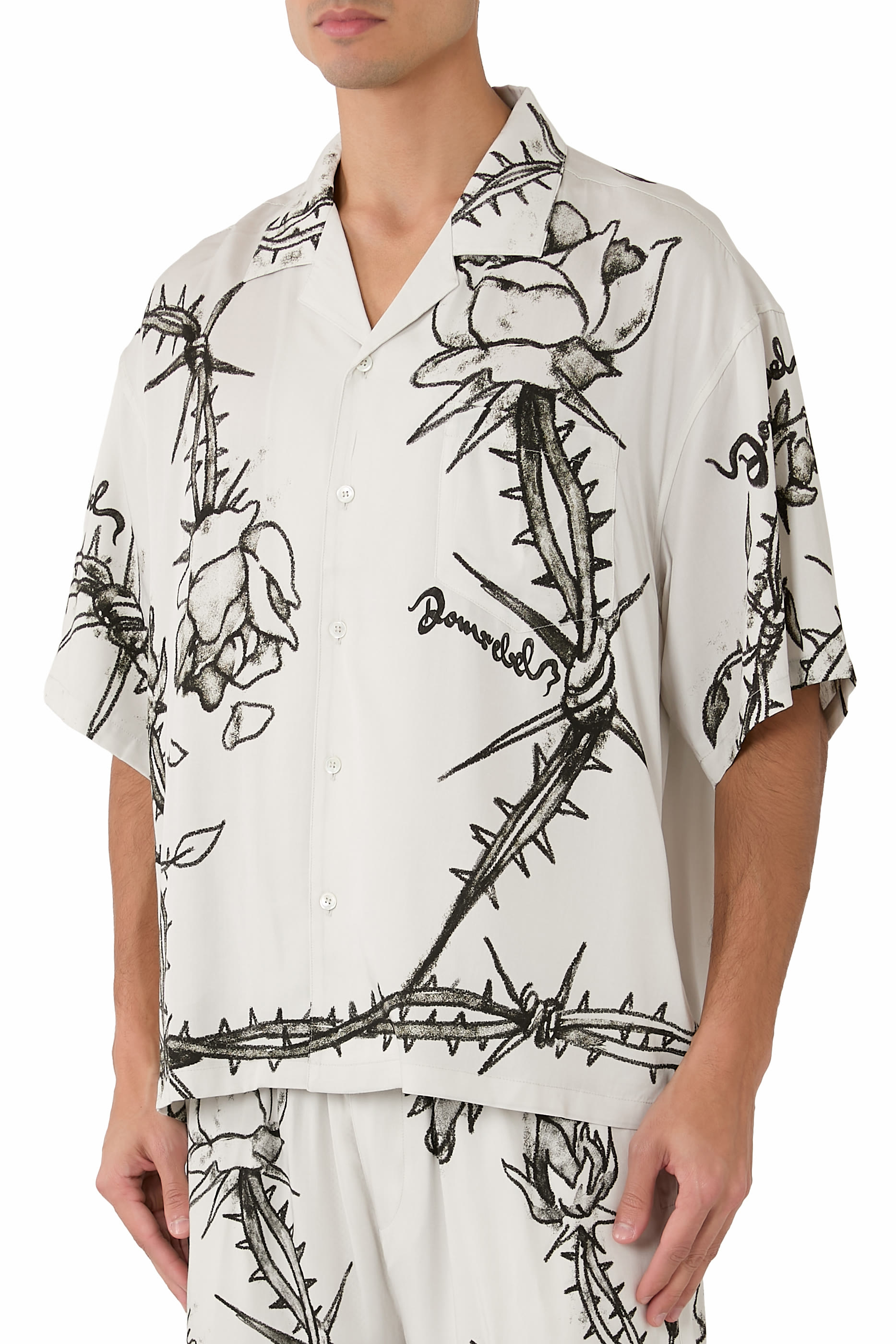 قميص إينكد بياقة بطية