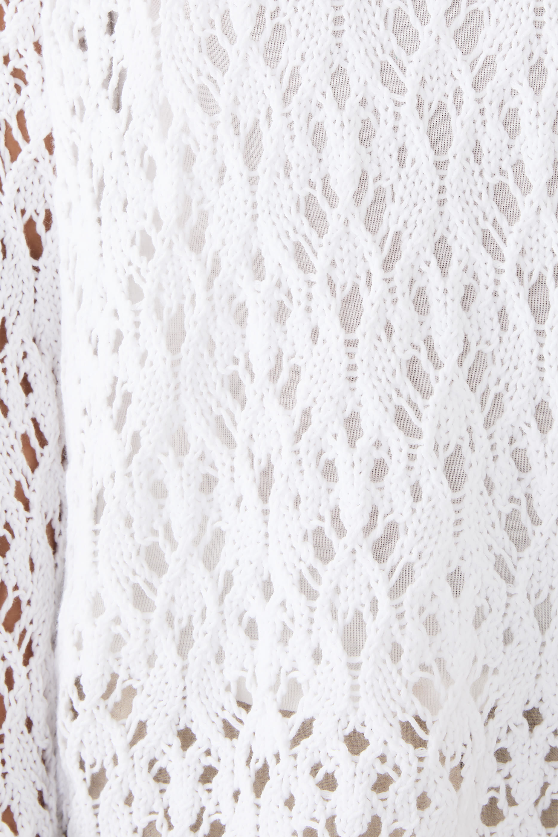 بلوزة بياقة ضيقة قطن عضوي من بيرو