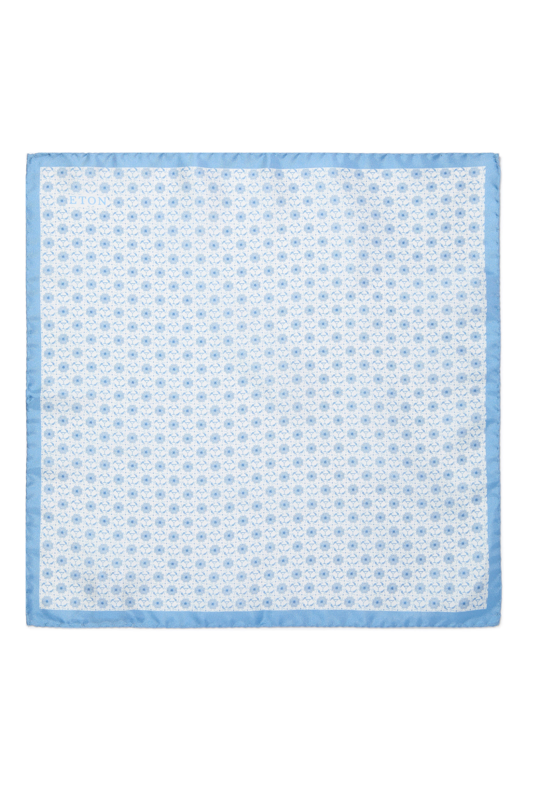 منديل جيب مربع بنقشة هندسية حرير