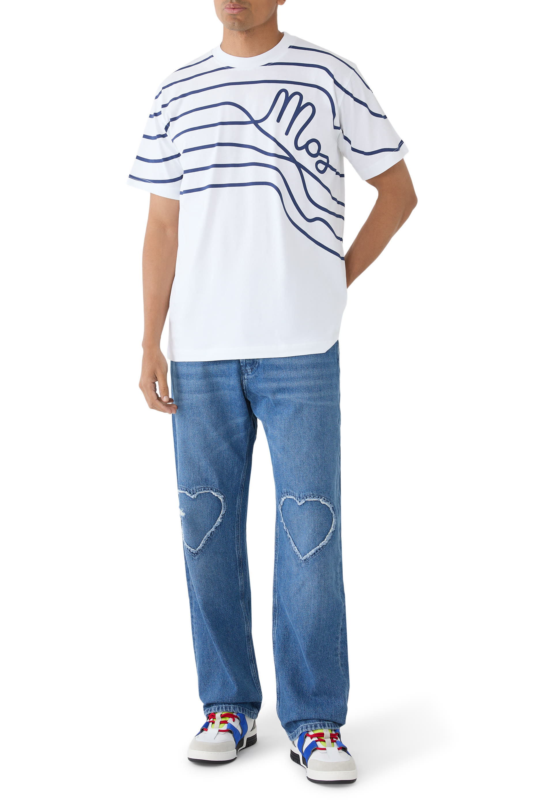 تيشيرت بطبعة قطن