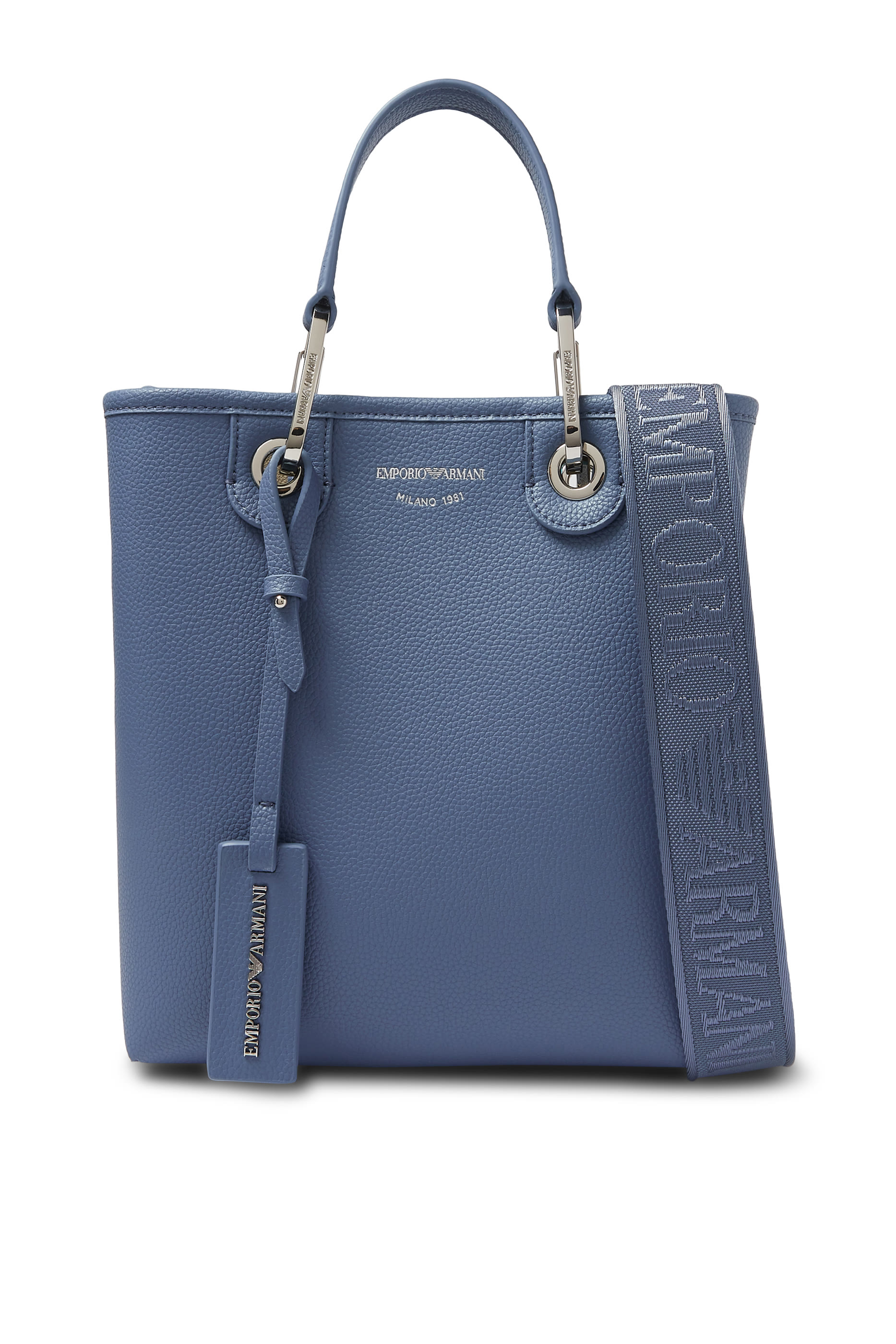 حقيبة يد ماي إي أي بتصميم عمودي بنقشة جلد الغزال