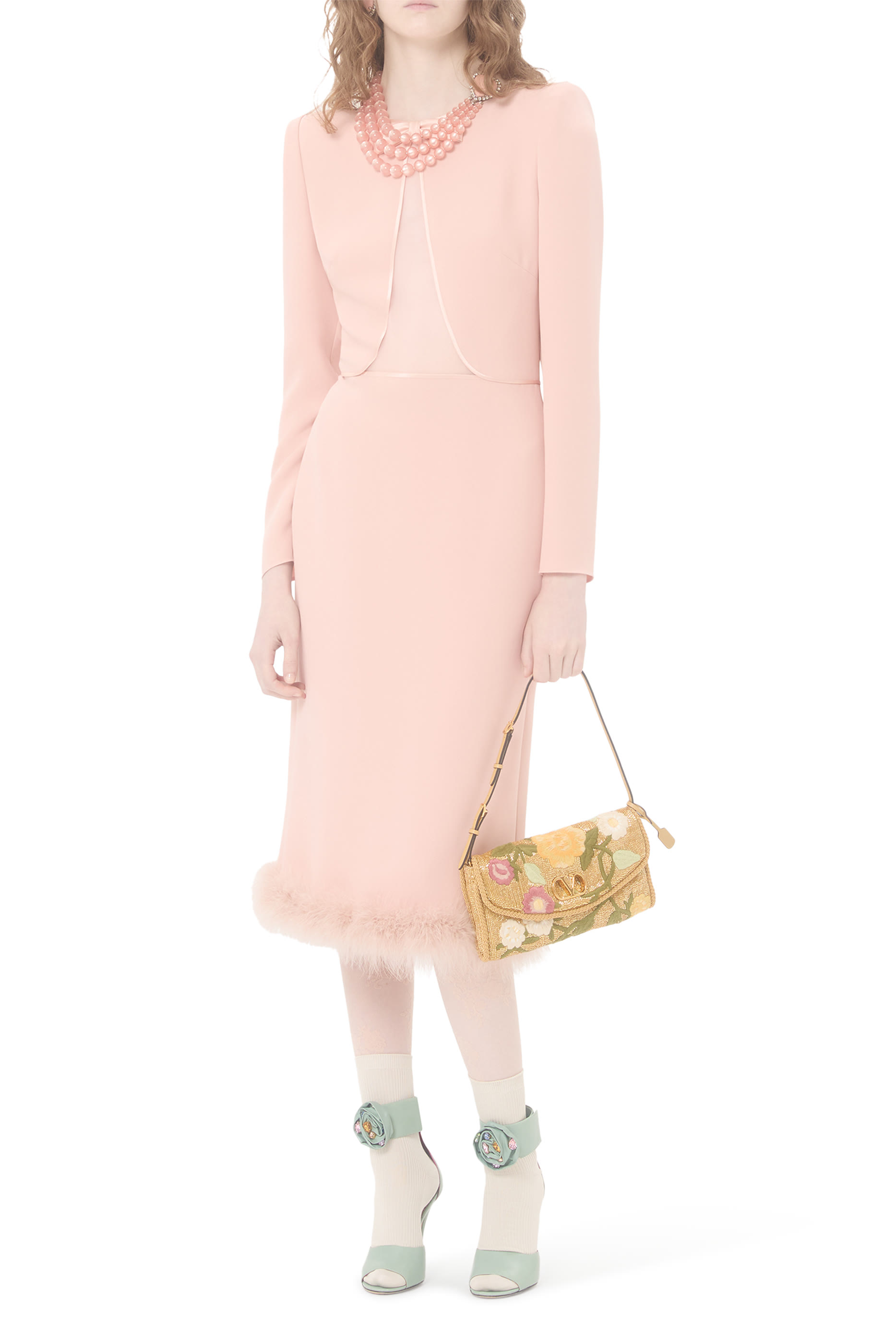 حقيبة كتف صغيرة ديفين بتطريزات