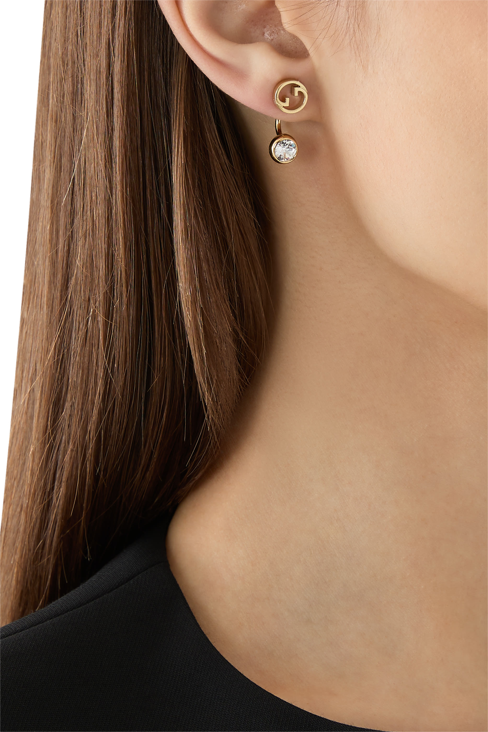 قلادة بلوندي مرصعة بكريستال