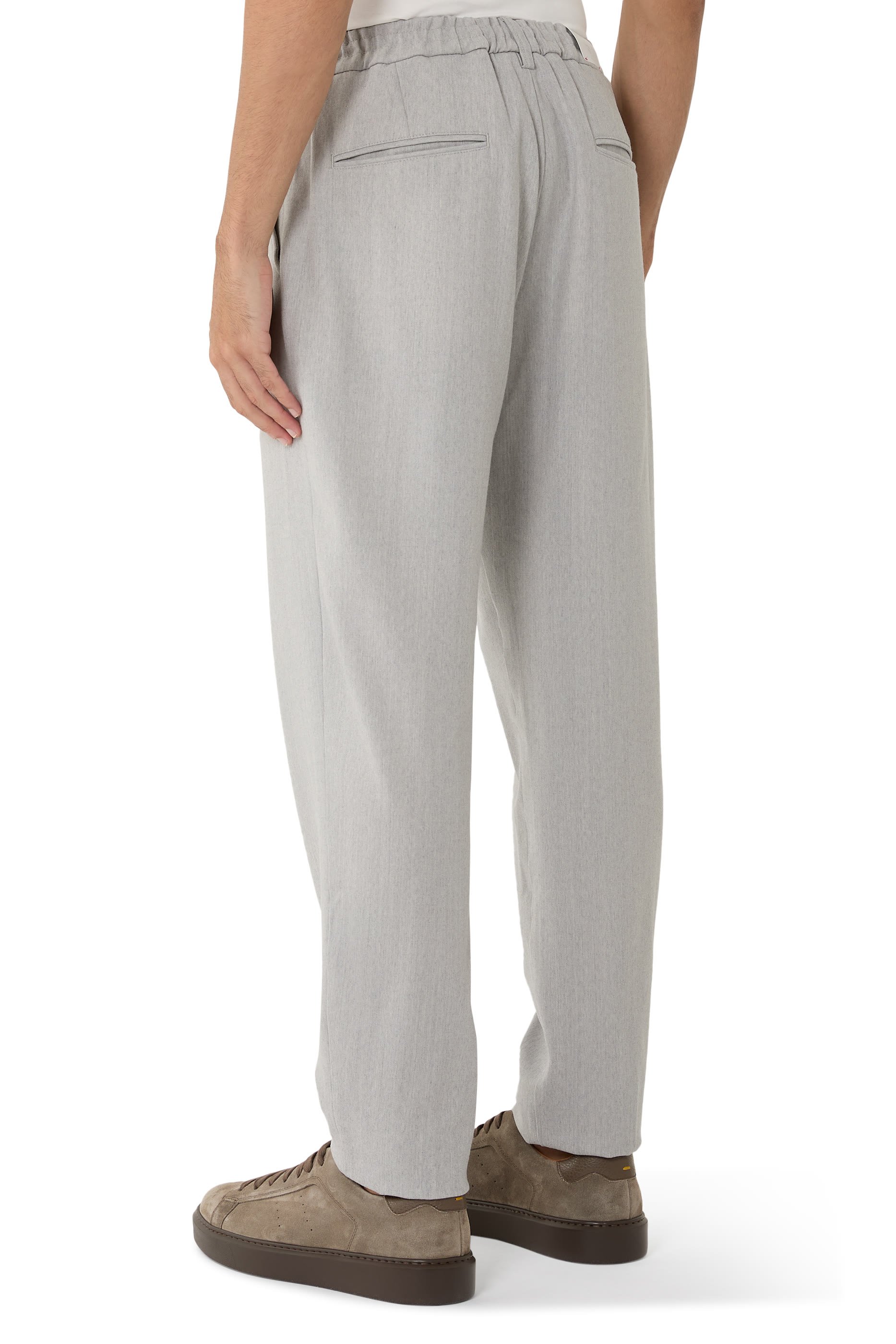 بنطال بقصة مريحة ورباط تضييق